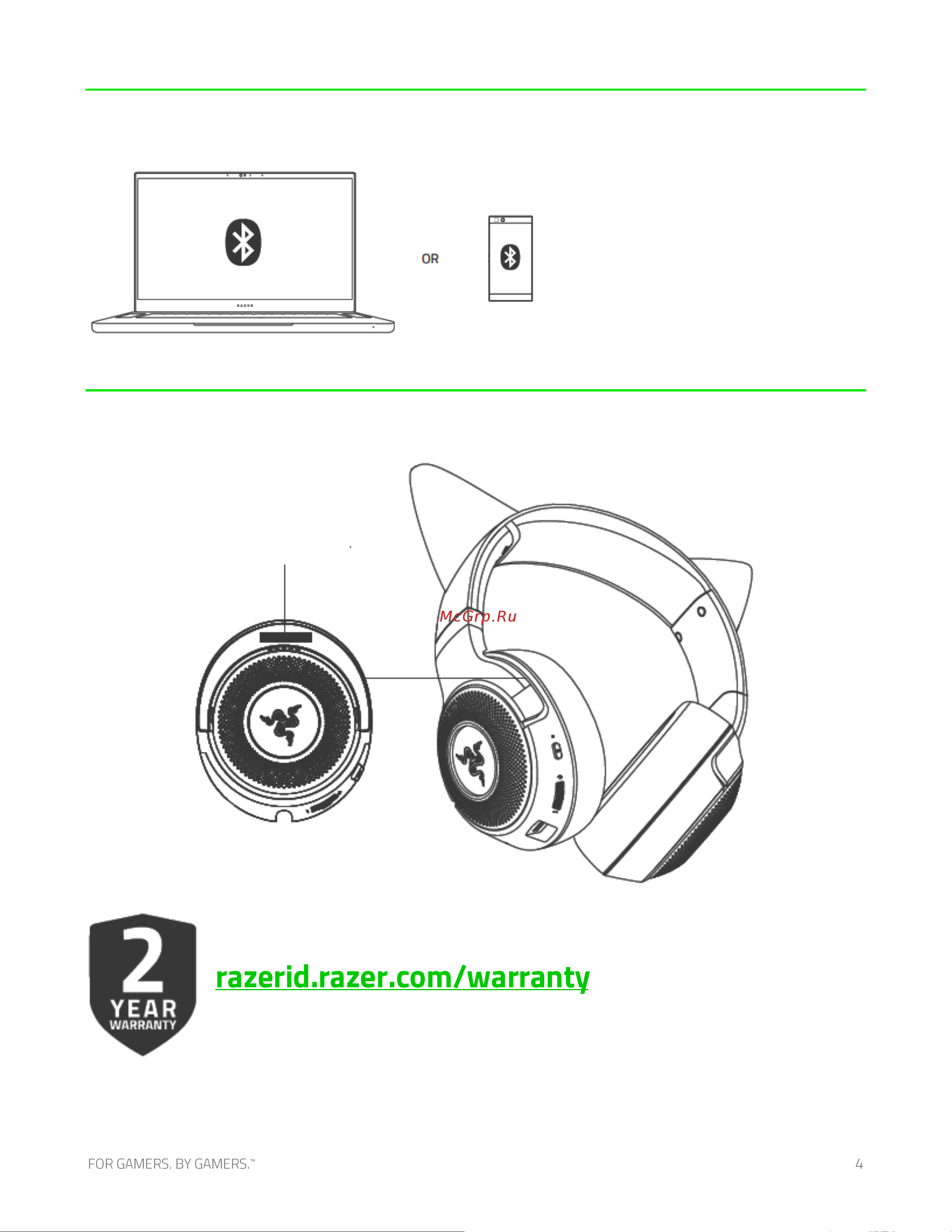 Razer Kraken Kitty V2 BT, розовые (RZ04-04860100-R3M1) Руководство по эксплуатации онлайн [5/25] 891099