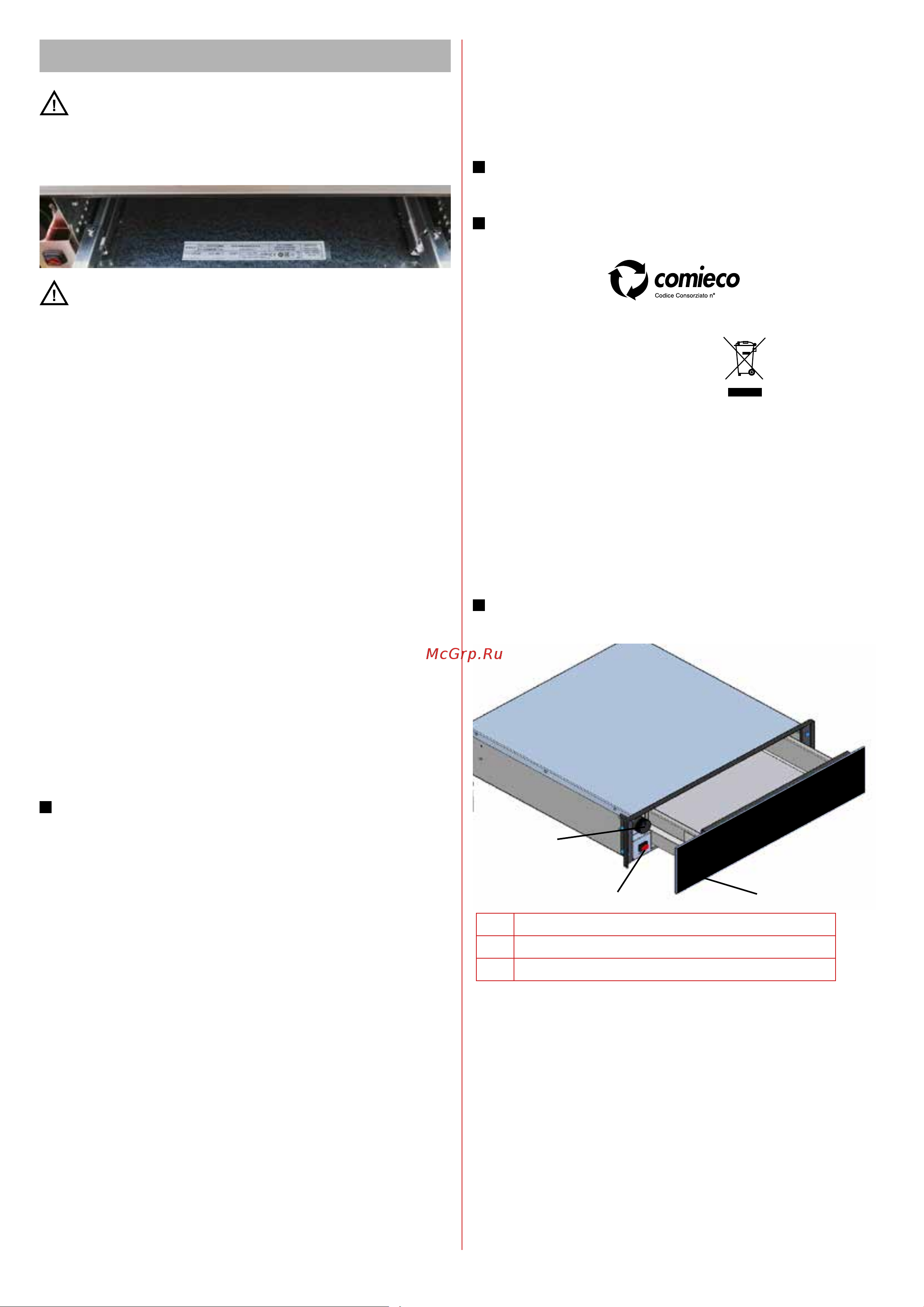 Elica VIRTUS WARM DRAWER 60 PP BL Руководство по эксплуатации онлайн [3/48] 891826