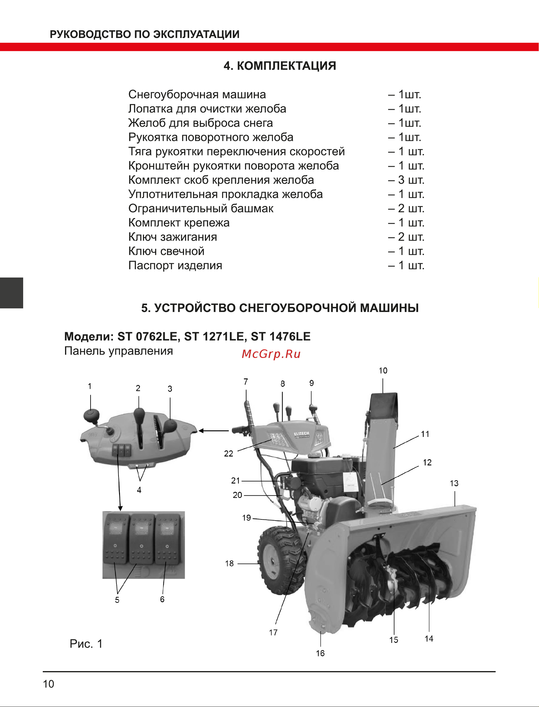 Elitech HD ST 1271CLE Руководство по эксплуатации онлайн [10/160] 892109