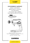 Carrera для измельчения мяса, рыбы и овощей (для кухонной машины №657) Руководство по эксплуатации