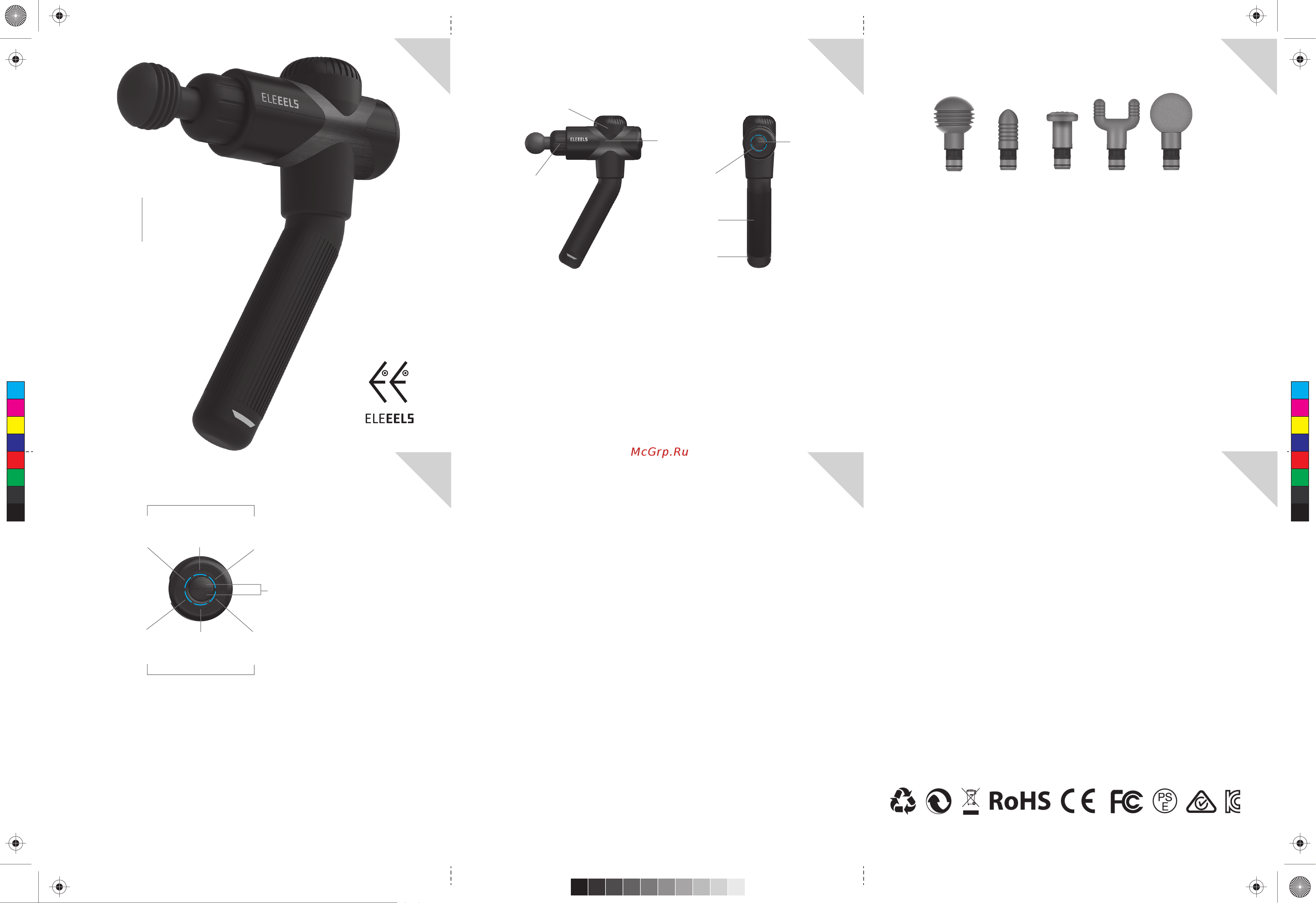 Eleeels X4 Portable Percussive Massage Device Руководство по эксплуатации онлайн [2/2] 892923
