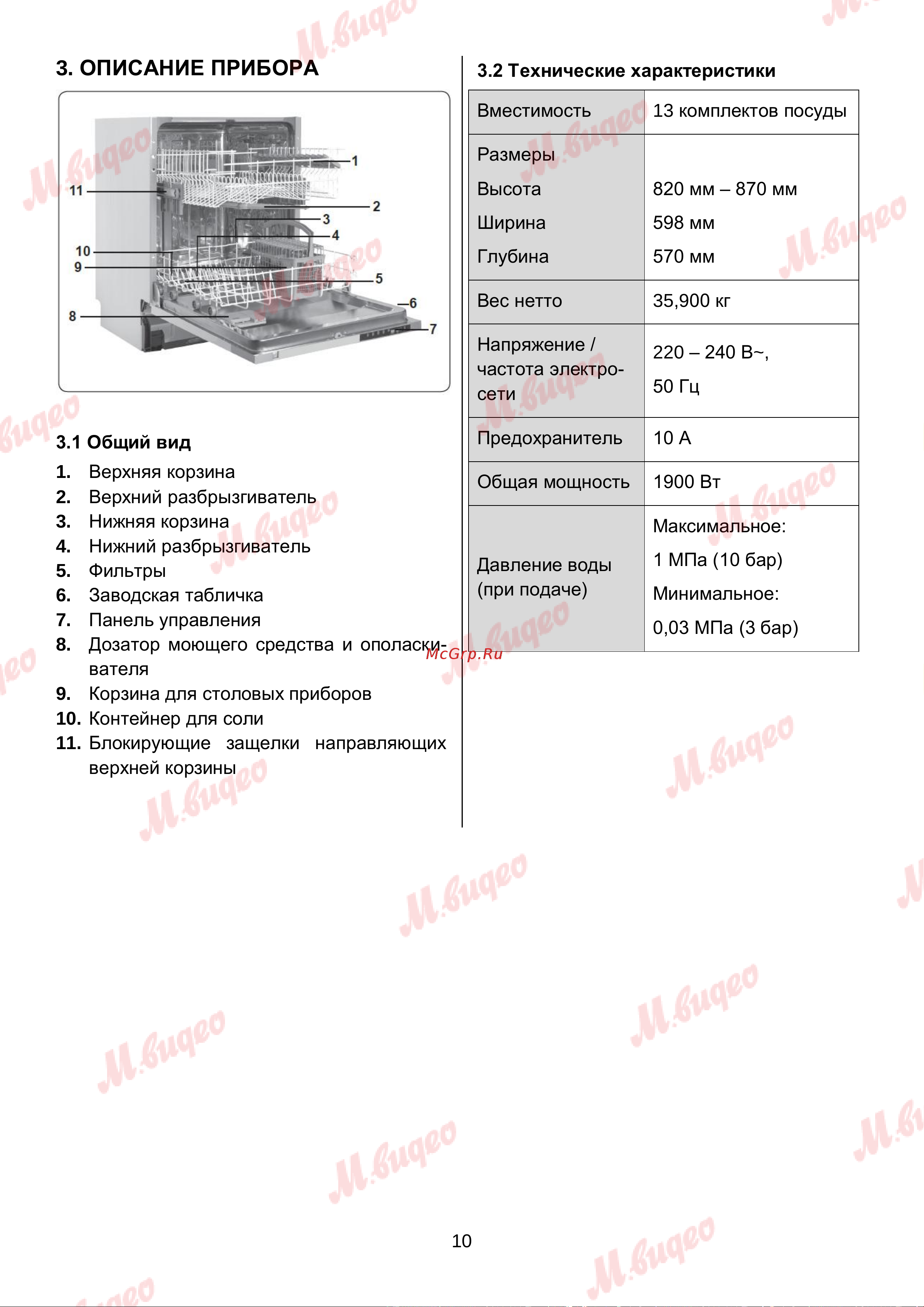Brandt BKFI1347J Руководство по эксплуатации онлайн [10/27] 892983