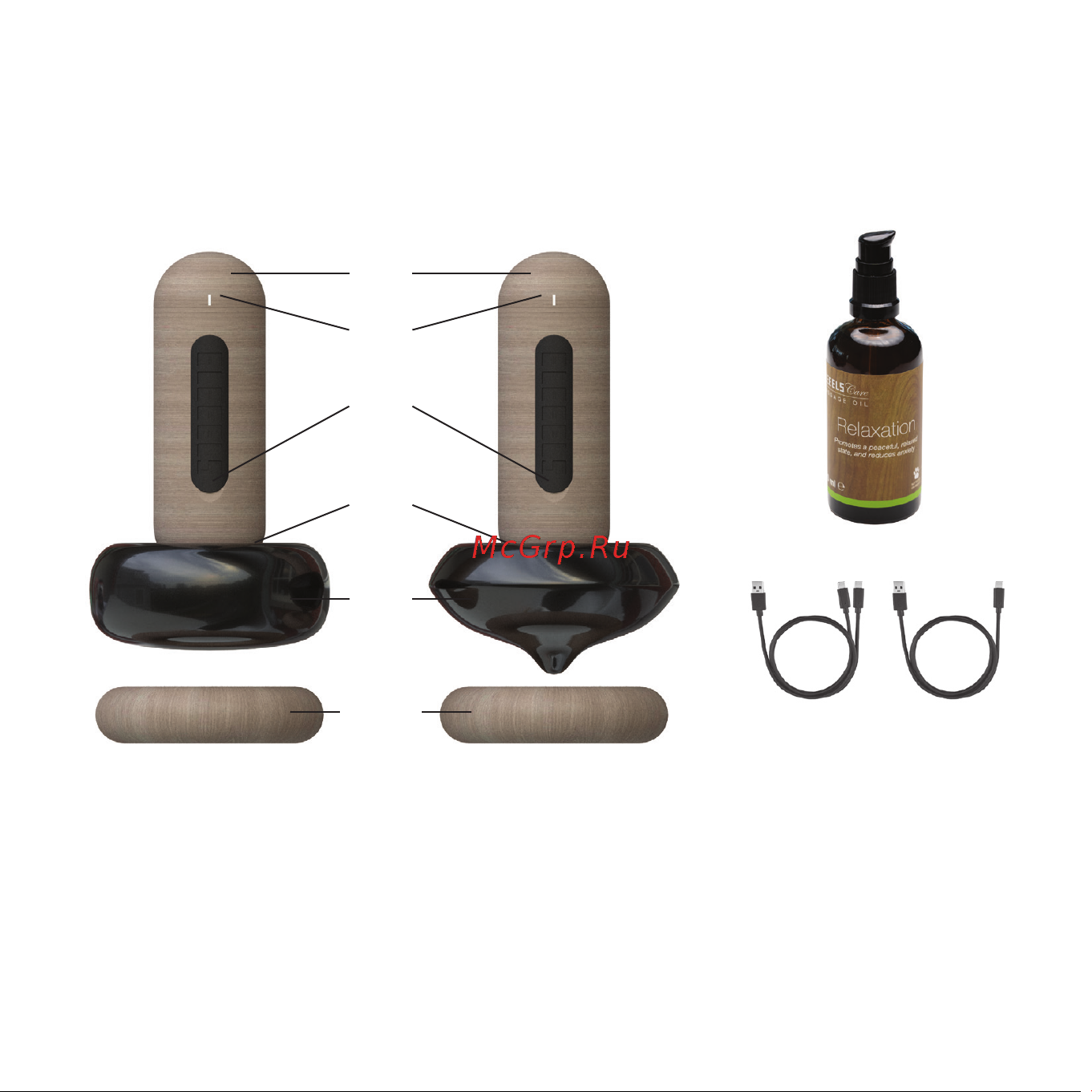 Eleeels S2 Hot Stone Massage Wand Collection Руководство по эксплуатации онлайн [2/8] 893069