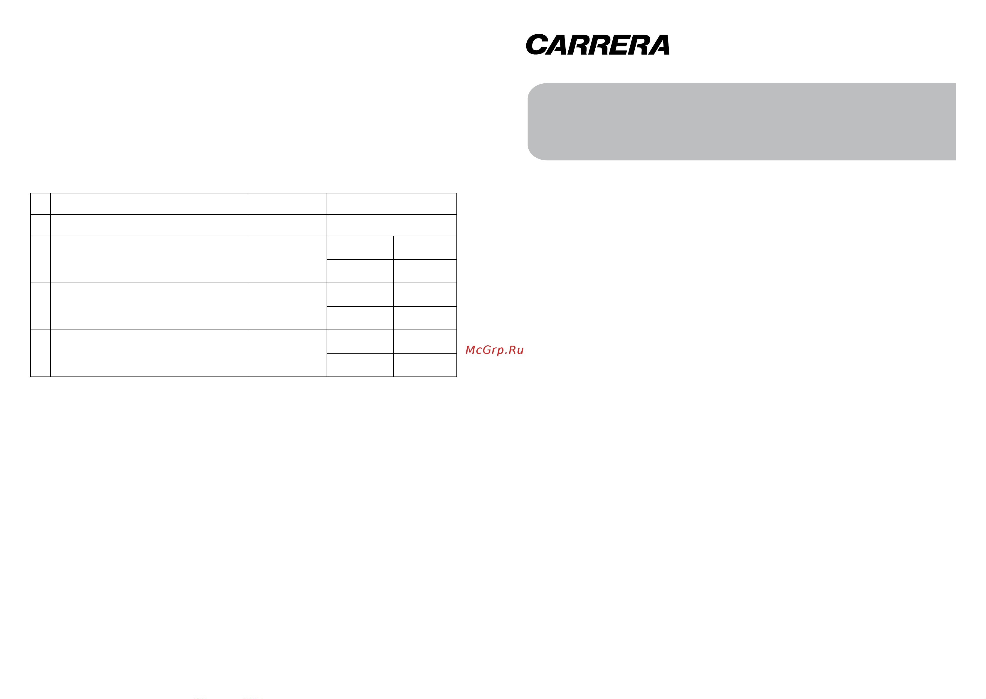Carrera CRCI120 Руководство по эксплуатации онлайн [9/13] 893122