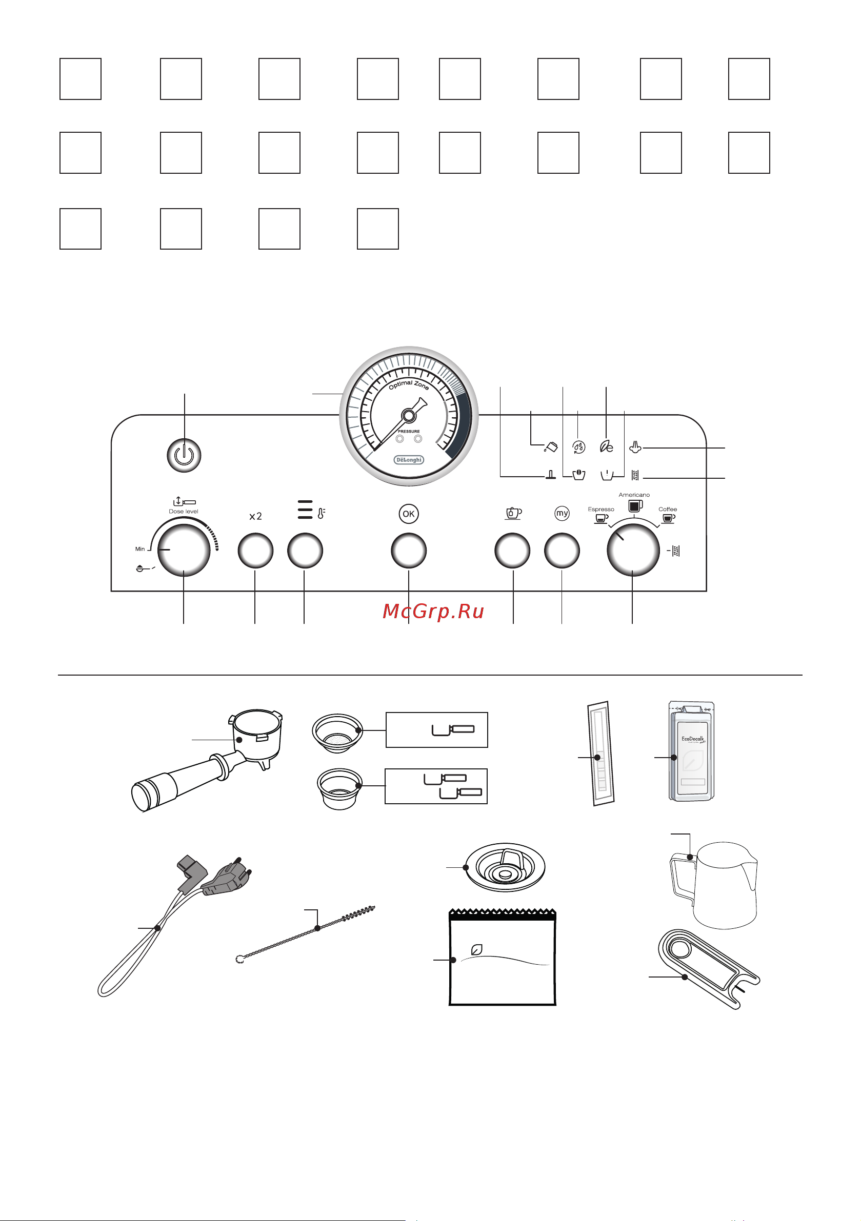 Delonghi EC9355.BM Руководство по эксплуатации онлайн [2/276] 893521