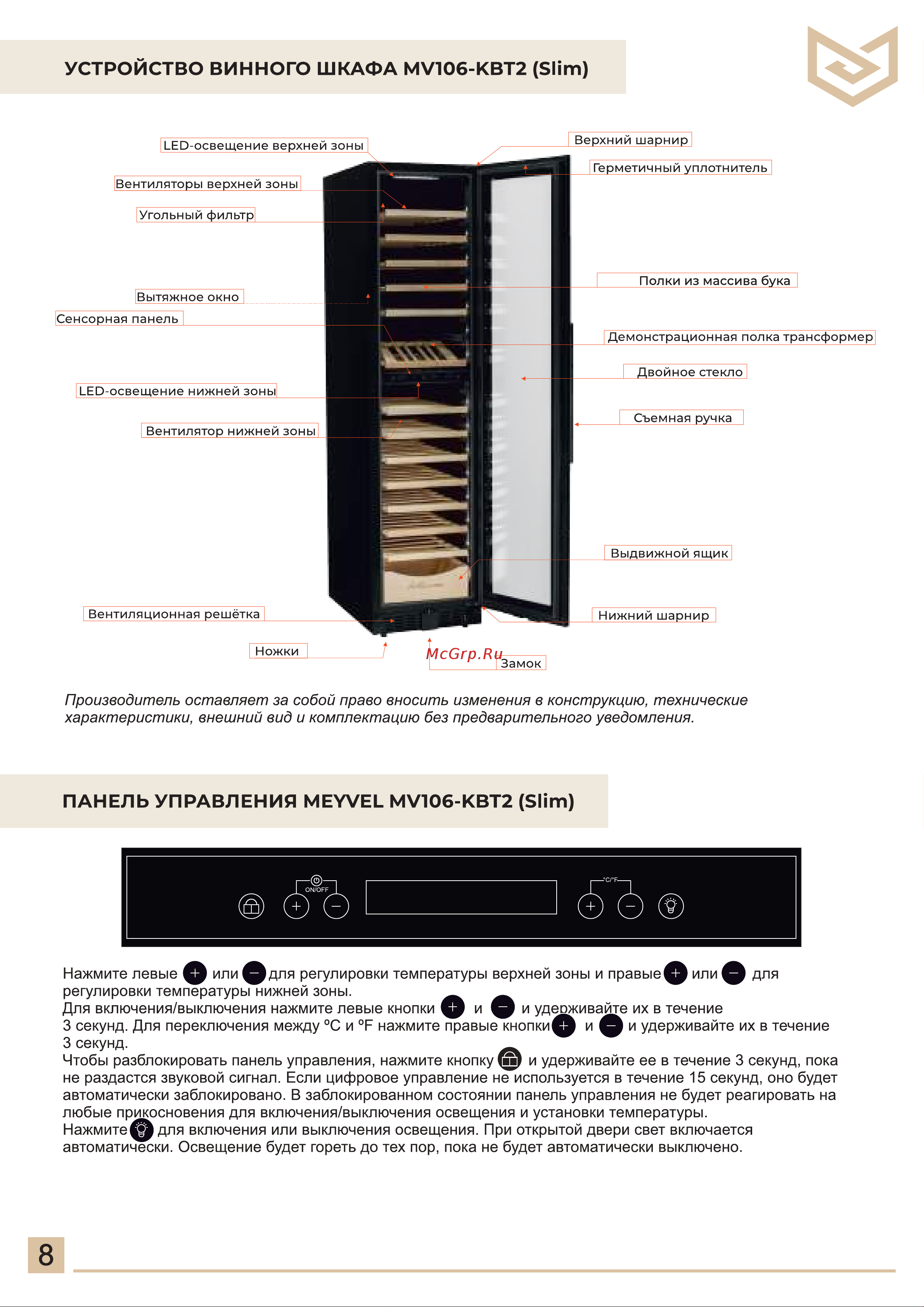 Meyvel MV99PRO-KST2 Руководство по эксплуатации онлайн [8/28] 894129