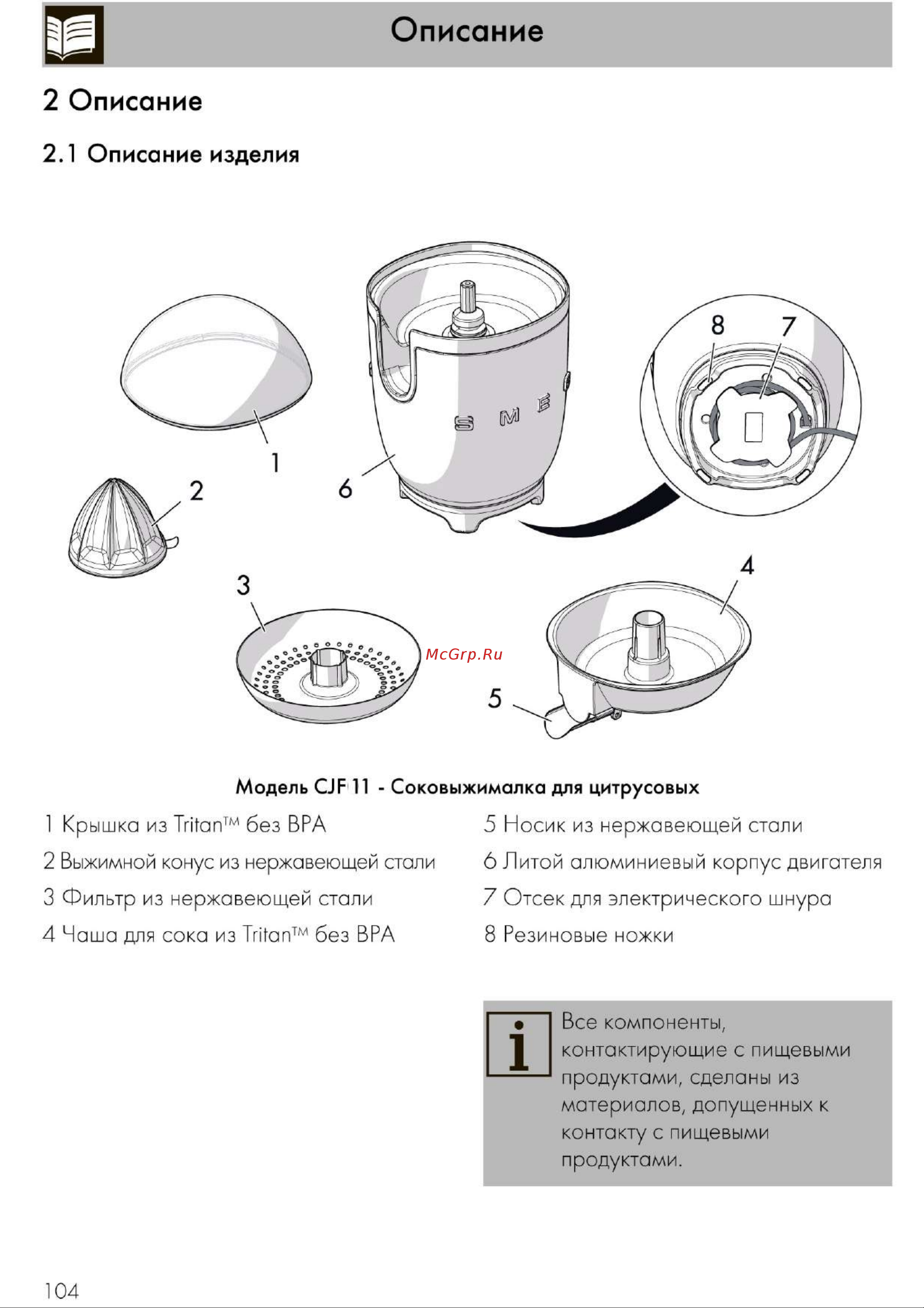 Smeg CJF11PKEU розовая Руководство по эксплуатации онлайн [7/12] 894396