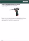Metabo 6.009845E8 Руководство по эксплуатации