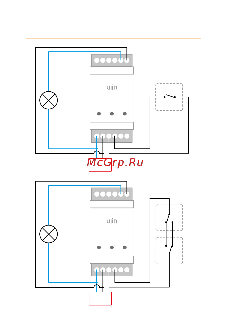 Ujin Connect-din UCD-W-2С16+16A-2D Руководство по эксплуатации онлайн [13/34] 895248