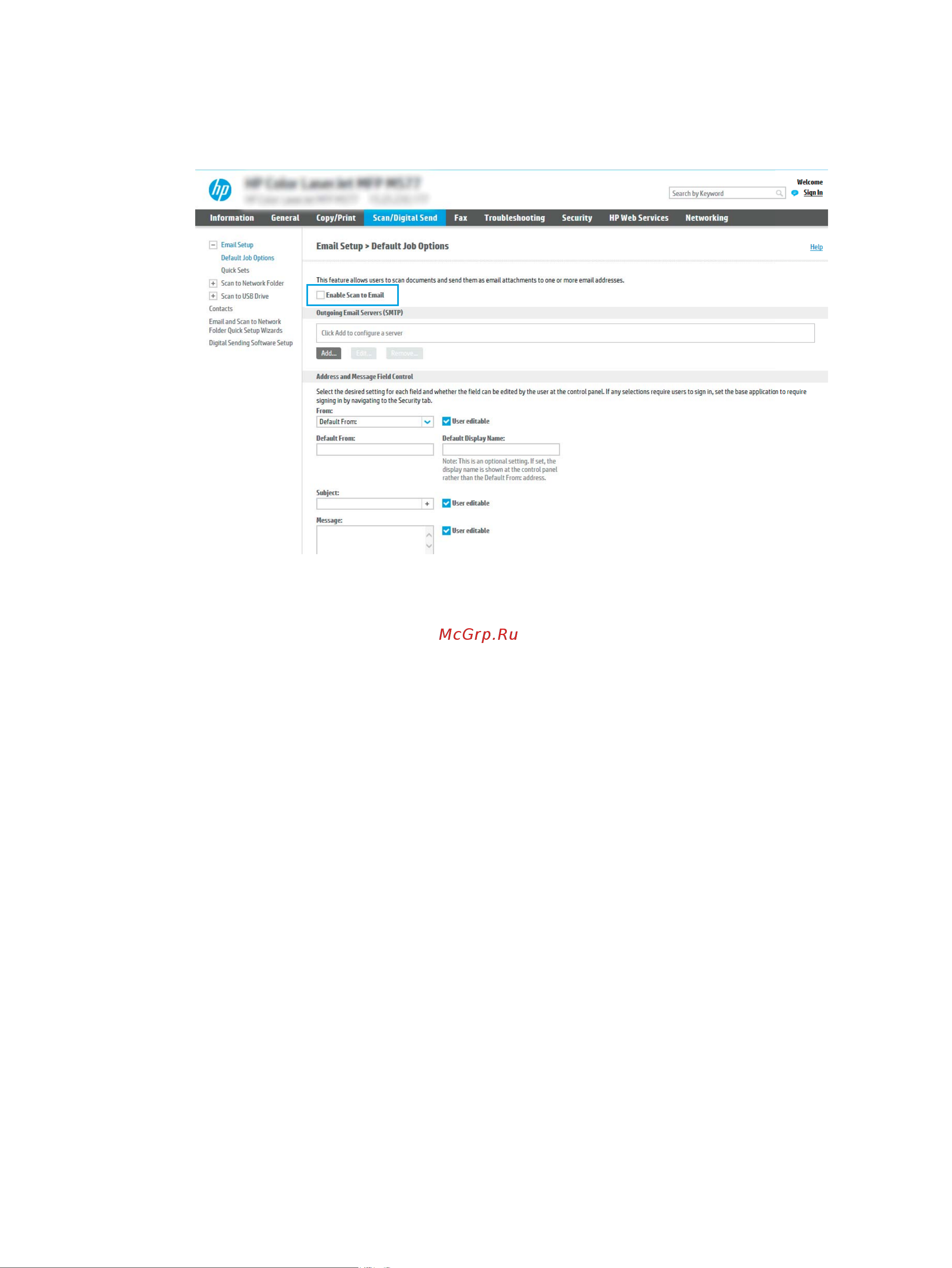 HP LaserJet Enterprise MFP M635h (7PS97A) Руководство по эксплуатации онлайн [118/277] 895321