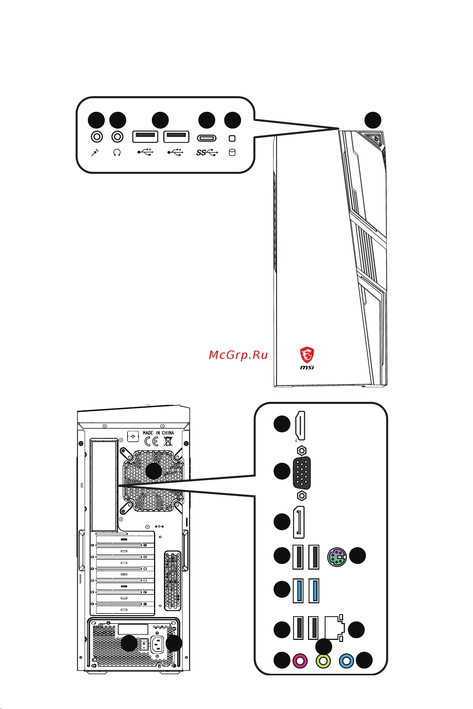 MSI MAG Codex 5 13NUB5-1657RU (i5-13400F/16GB/SSD1TB/HDD1TB/RTX4060Ti/Win11) Руководство по эксплуатации онлайн [4/33] 895353