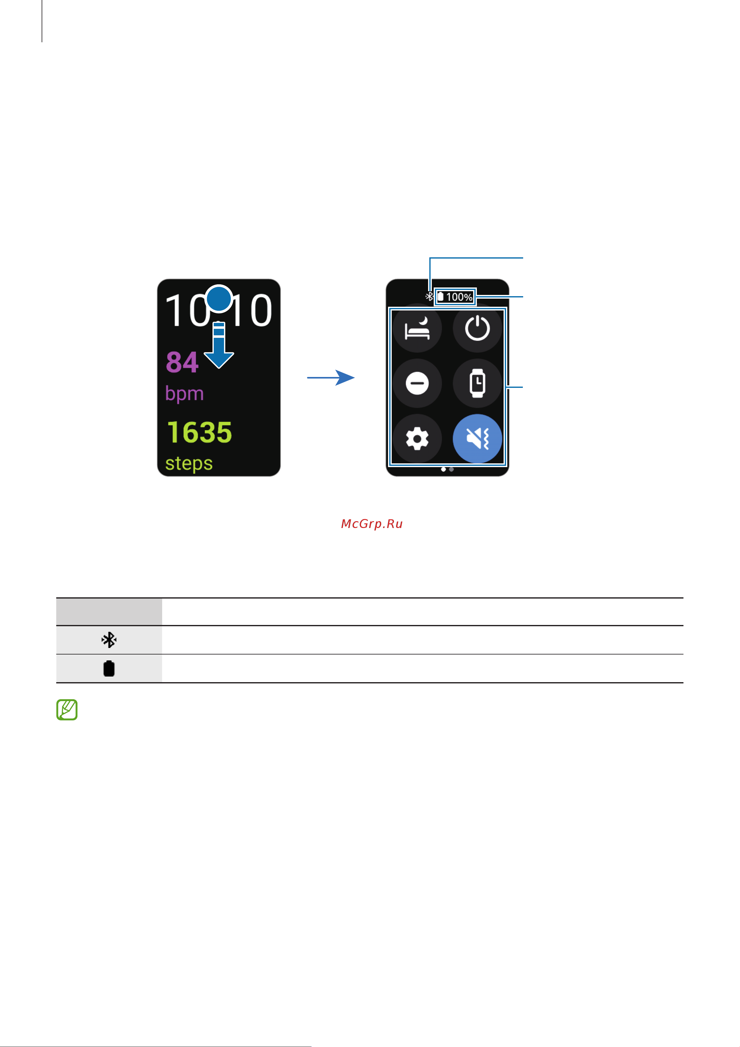 Samsung Galaxy Fit 3 Silver (SM-R390N) Руководство по эксплуатации онлайн [27/85] 895593