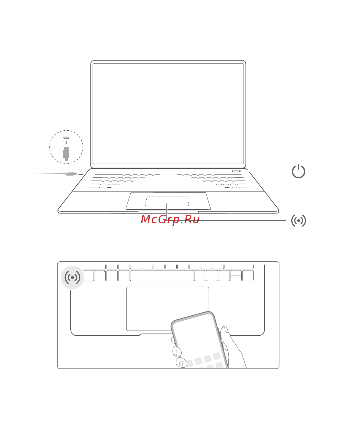 Huawei MateBook 14 FLMH-X Intel Ultra 5/16/512GB Win 11 Space Gray Руководство по эксплуатации онлайн [3/23] 896100