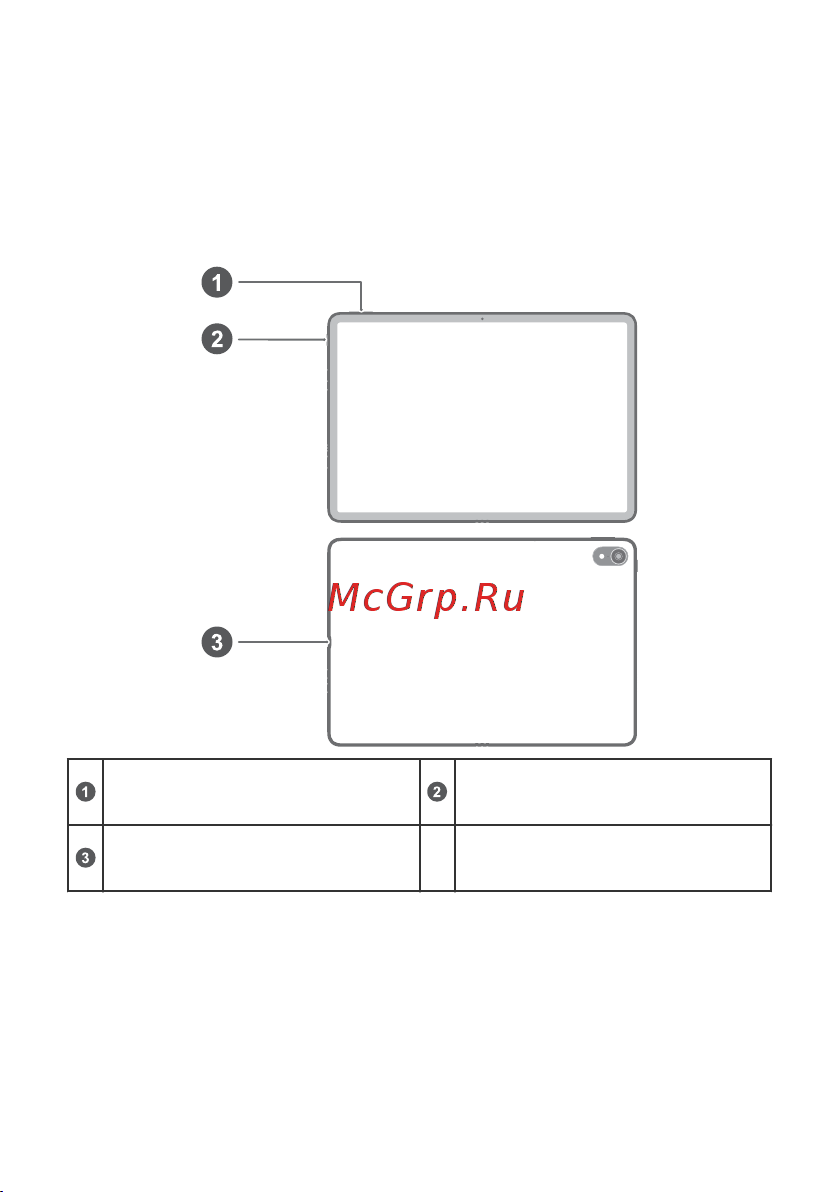 Huawei MatePad Air версии PaperMatte White + клавиатура (DBY2-W09 53013XMV) Руководство по эксплуатации онлайн [2/14] 896389