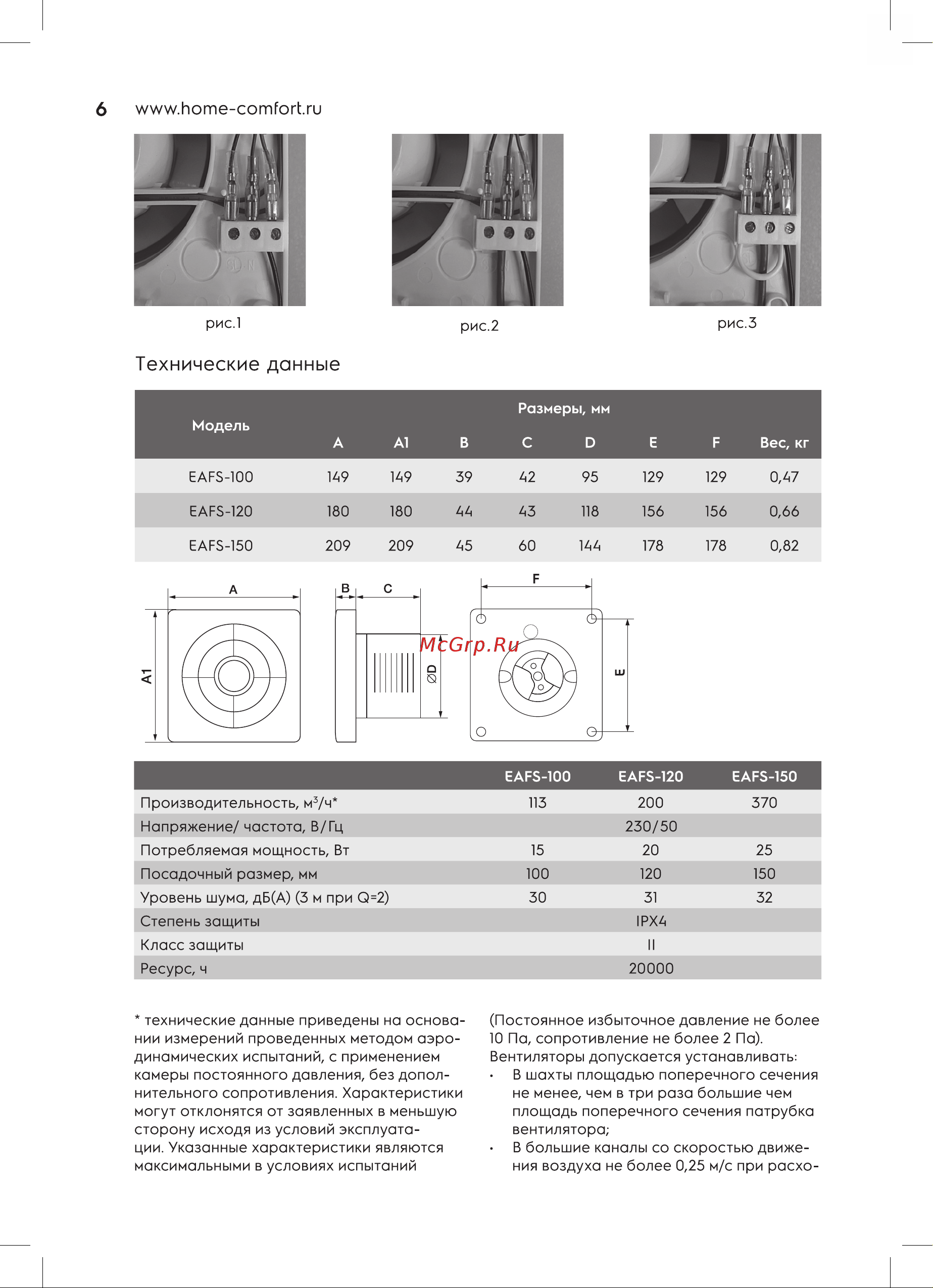 Electrolux EAFS-150T Руководство по эксплуатации онлайн [6/16] 896776