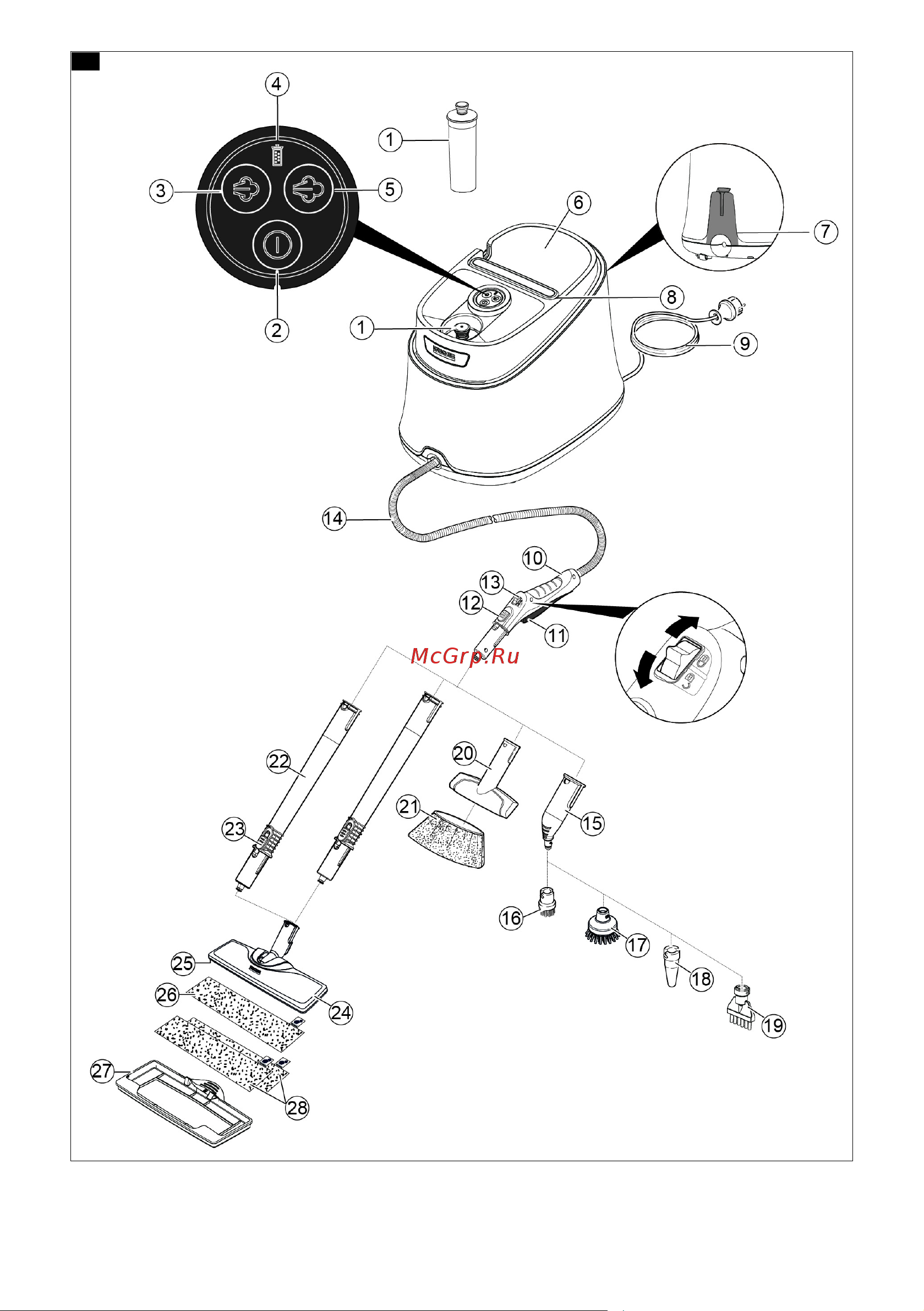 Karcher SC 3 Deluxe (1.513-430.0) Руководство по эксплуатации онлайн [2/186] 897183