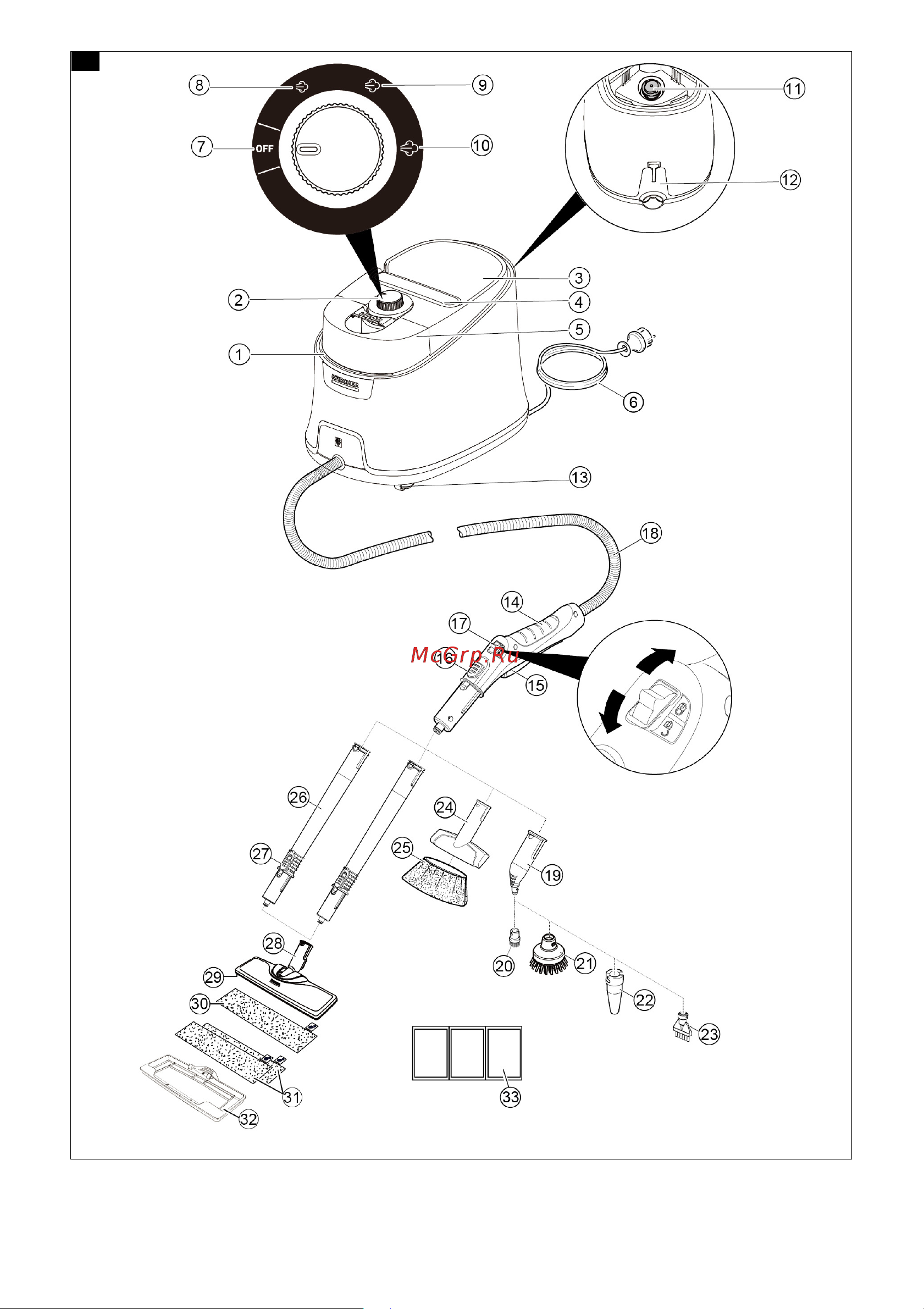 Karcher SC 4 Deluxe EU 1.513-460.0 Руководство по эксплуатации онлайн [2/164] 897734