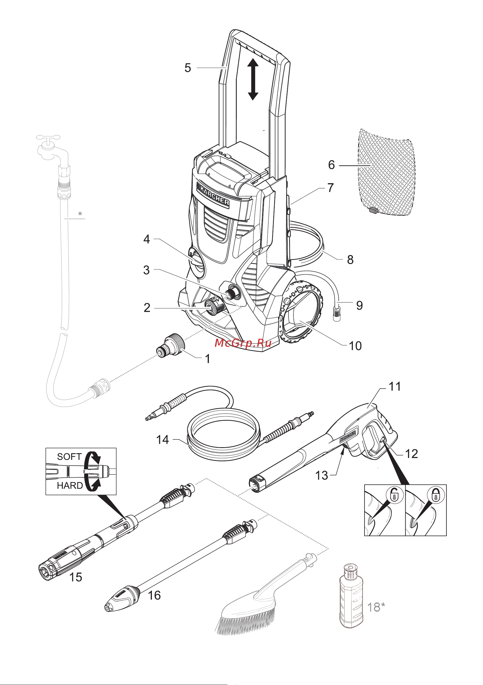 Karcher K 5 Basic Car Руководство по эксплуатации онлайн [2/140] 897909