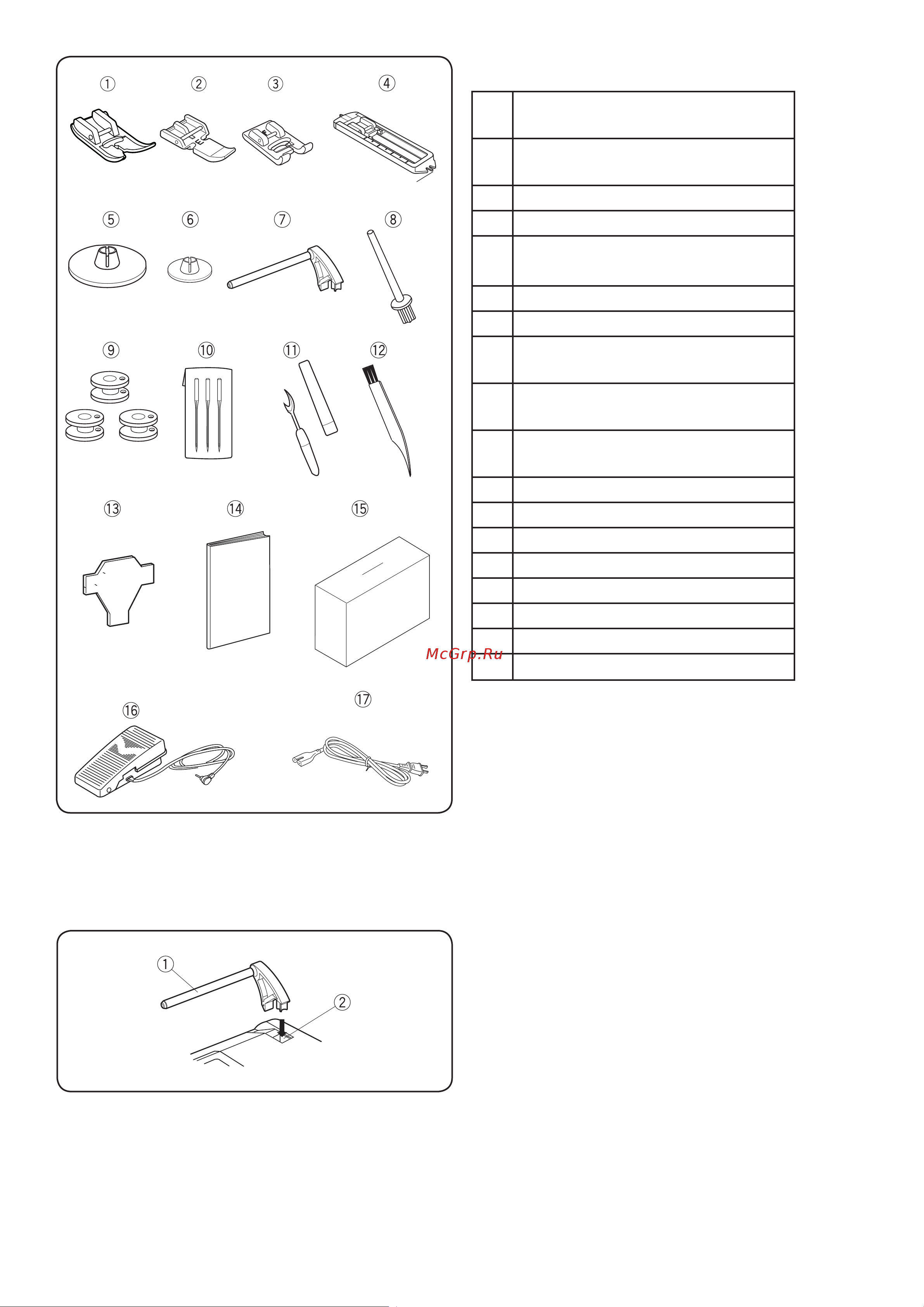 Janome HD6130 Руководство по эксплуатации онлайн [6/56] 898429