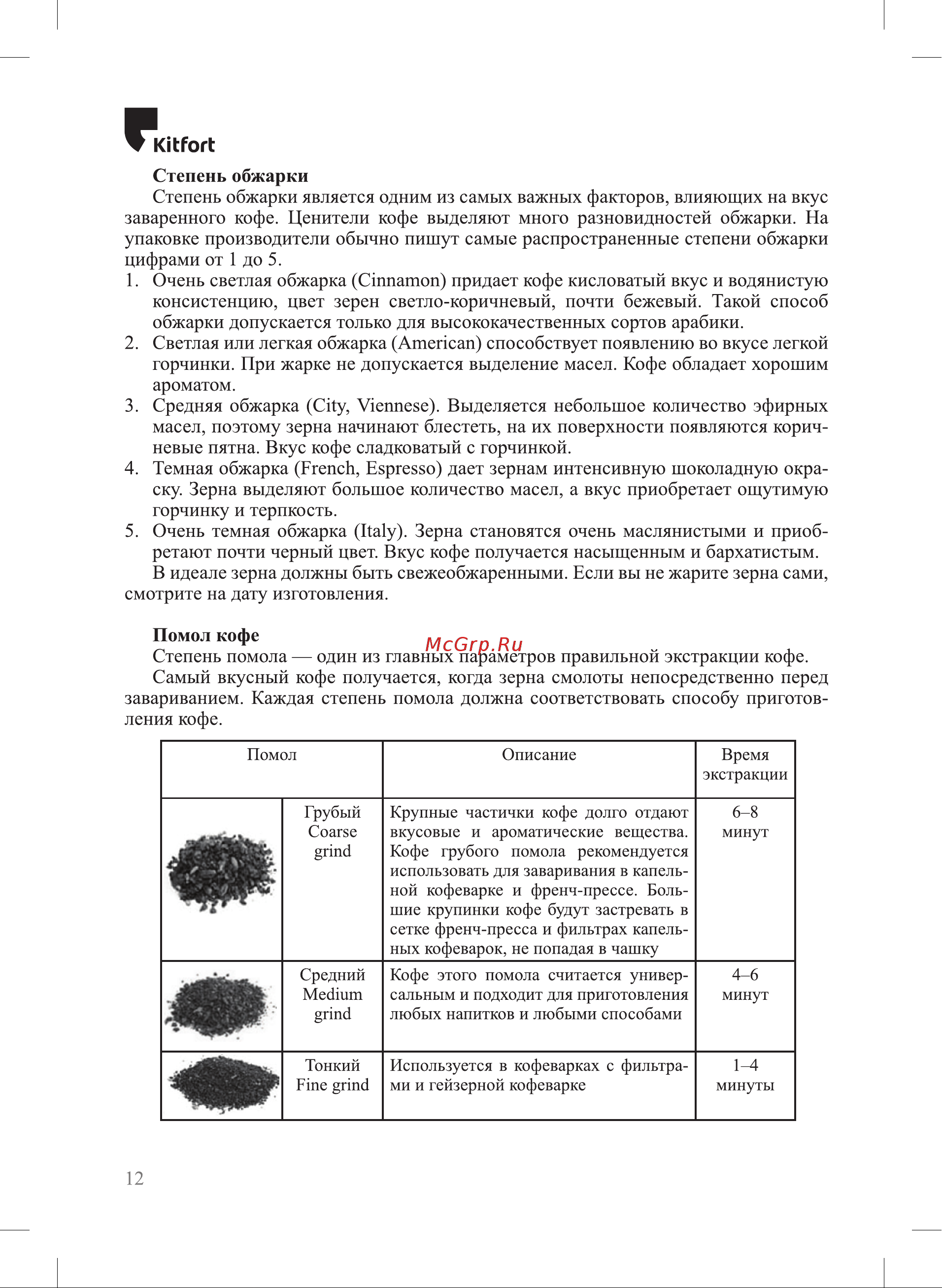 Kitfort КТ-7230 Руководство по эксплуатации онлайн [12/20] 898595