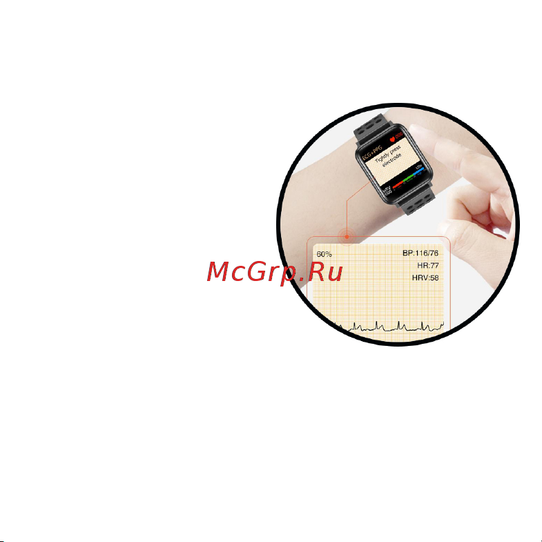Healthband Health Watch Pro №5 Premium Strap серебристые Руководство по эксплуатации онлайн [6/12] 899073