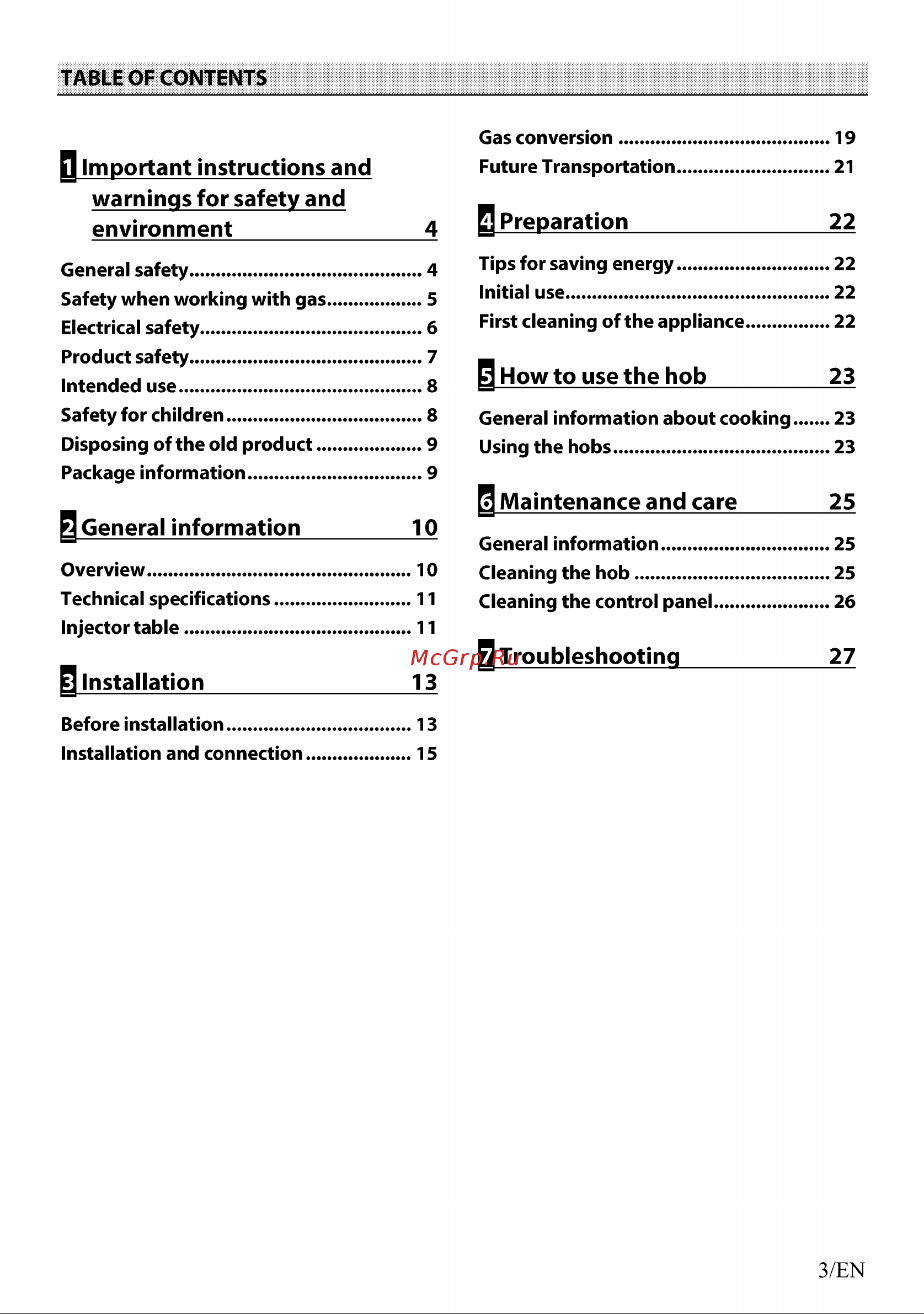 Indesit INGT 62 ICWH Руководство по эксплуатации онлайн [3/88] 899655