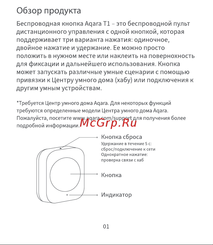 Aqara WB-R02D Руководство по эксплуатации онлайн [2/7] 899695