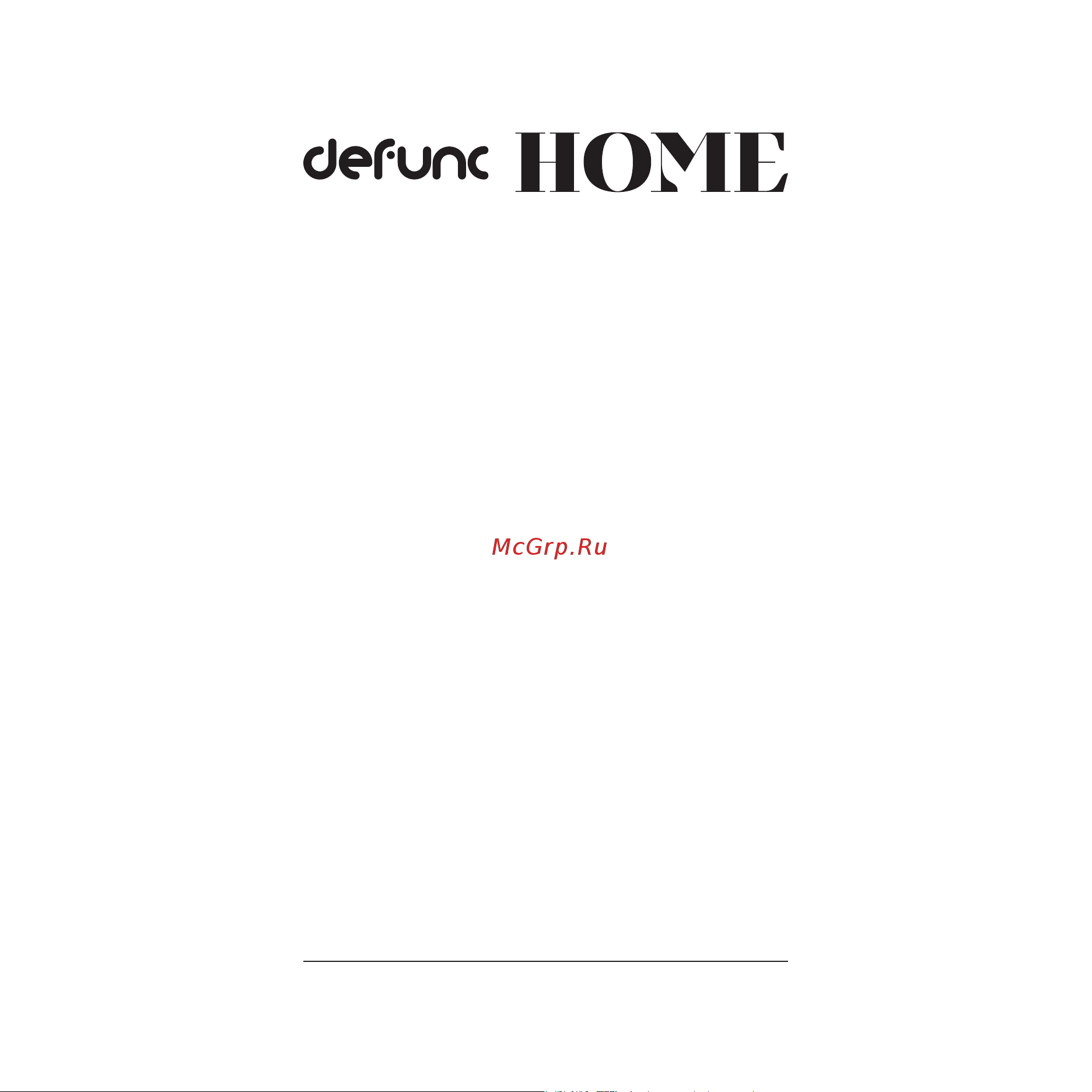 DeFunc HOME LARGE White Руководство по эксплуатации онлайн [3/94] 900069