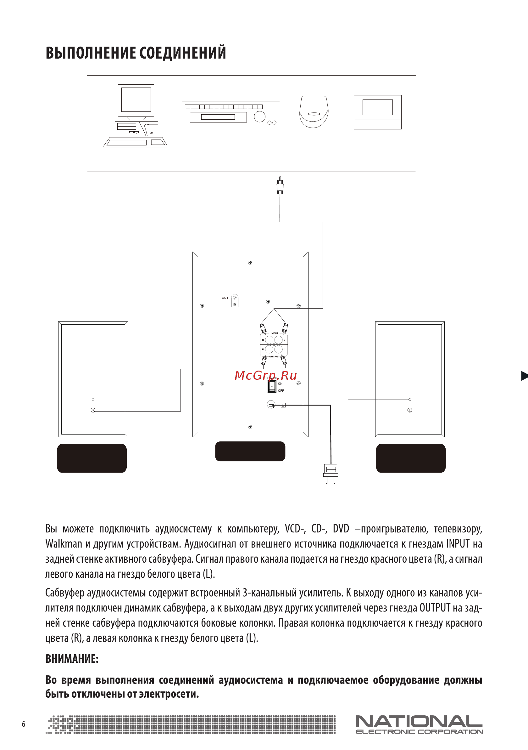NATIONAL NAS-1290 Black Руководство по эксплуатации онлайн [6/16] 899920