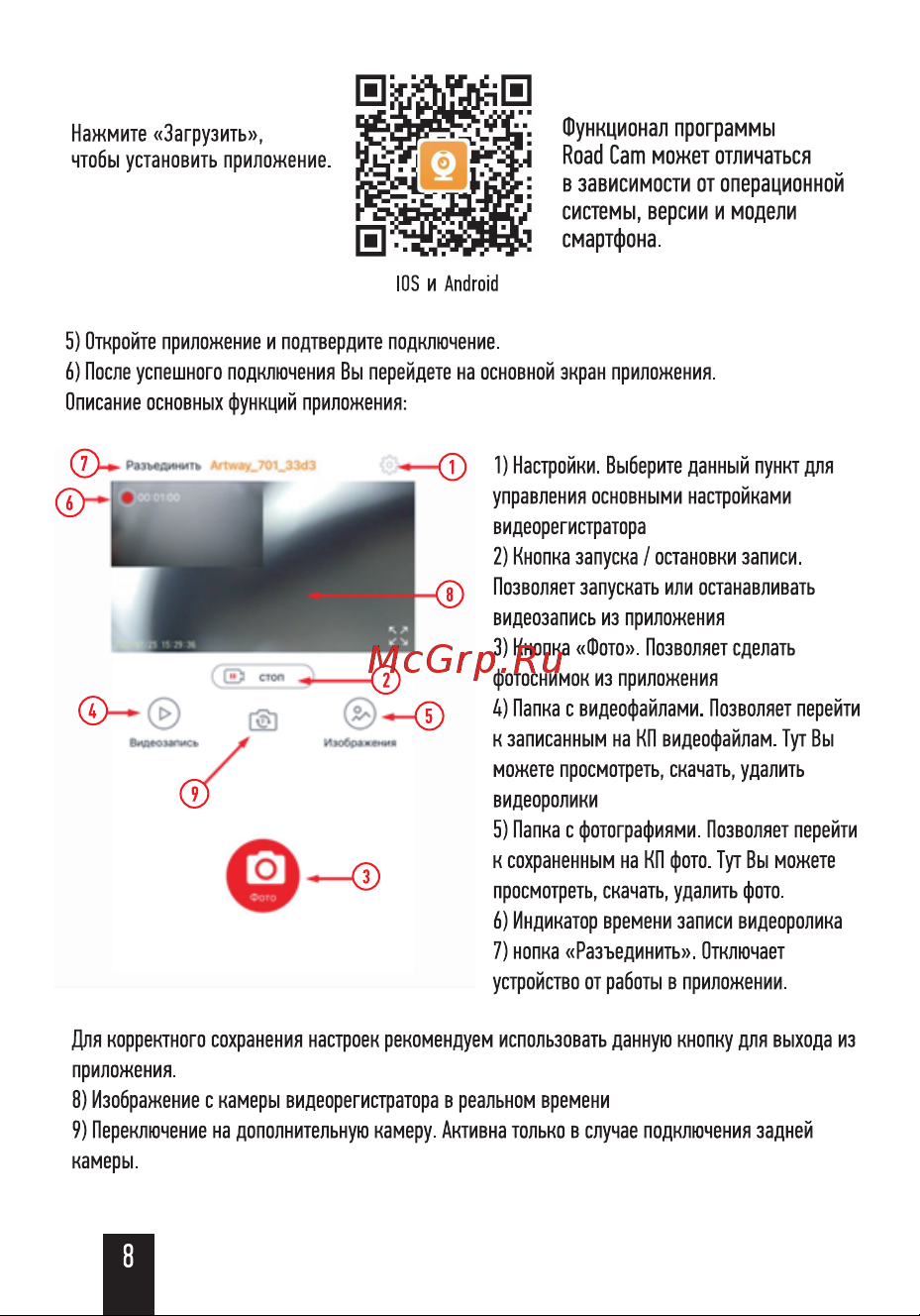 Artway AV-702 Руководство по эксплуатации онлайн [10/16] 900131