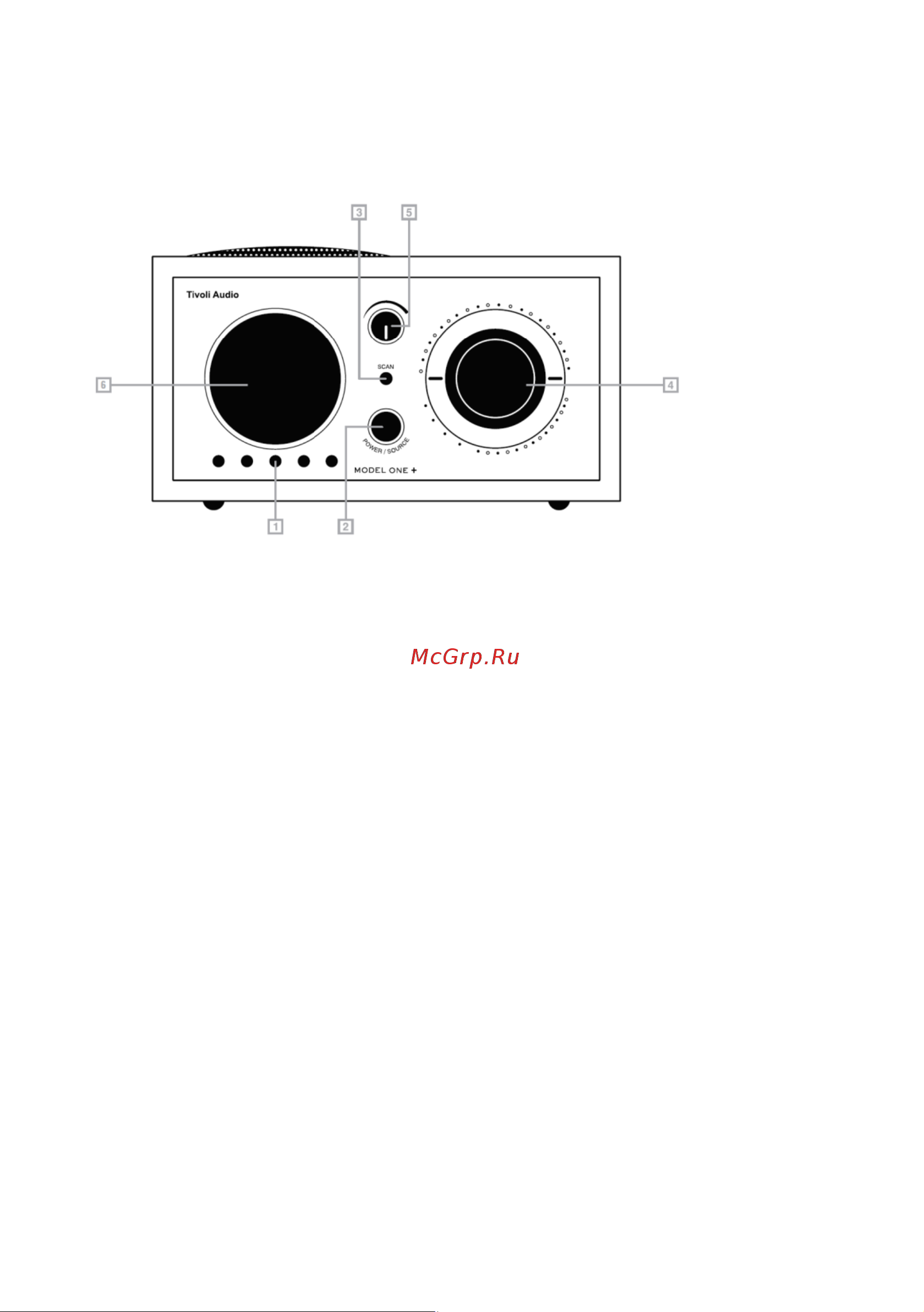 Tivoli Model One+ Grey/White Руководство по эксплуатации онлайн [7/17] 900395