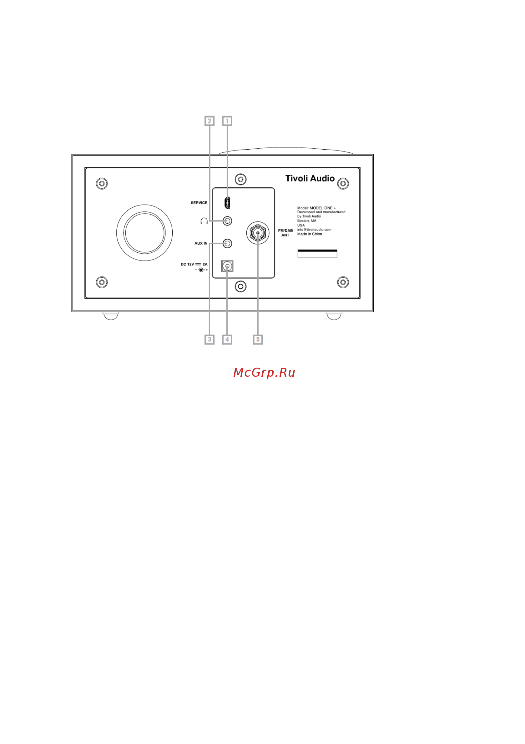Tivoli Model One+ Grey/White Руководство по эксплуатации онлайн [8/17] 900395