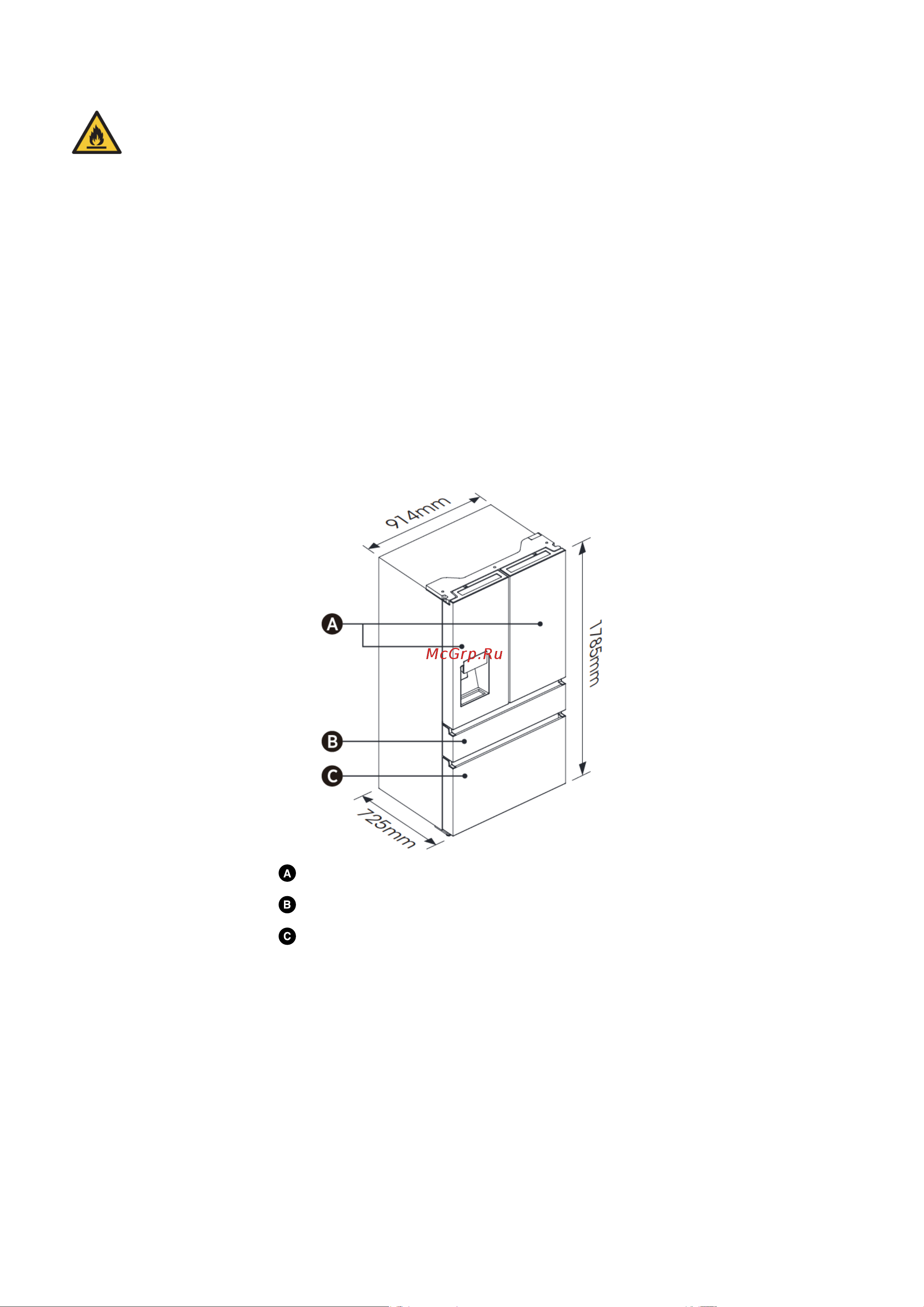 Weissgauff WFD 565 NoFrost Premium BioFresh Ice Maker Руководство по эксплуатации онлайн [9/37] 900943