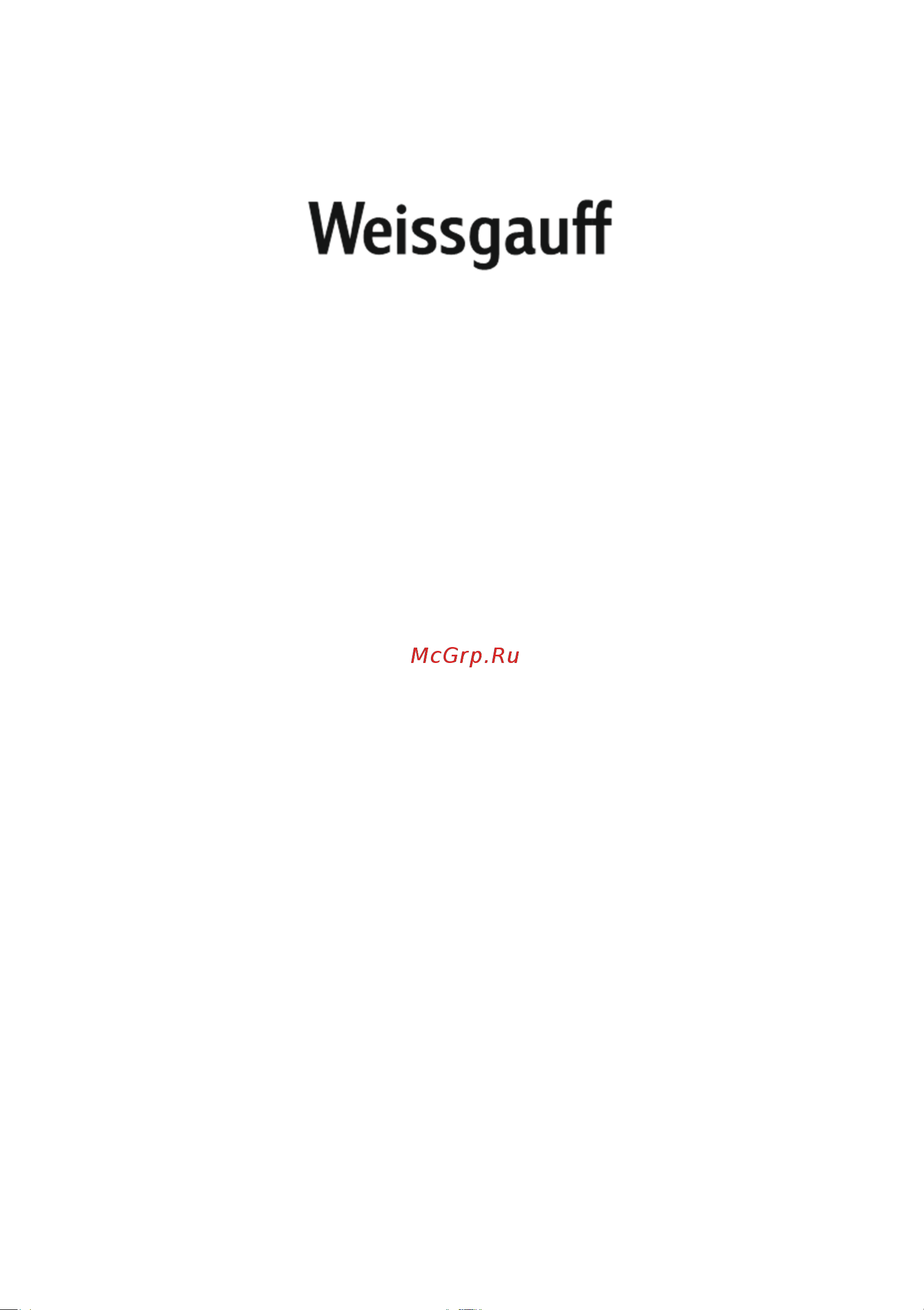 Weissgauff DW 4032 белая Руководство по эксплуатации онлайн