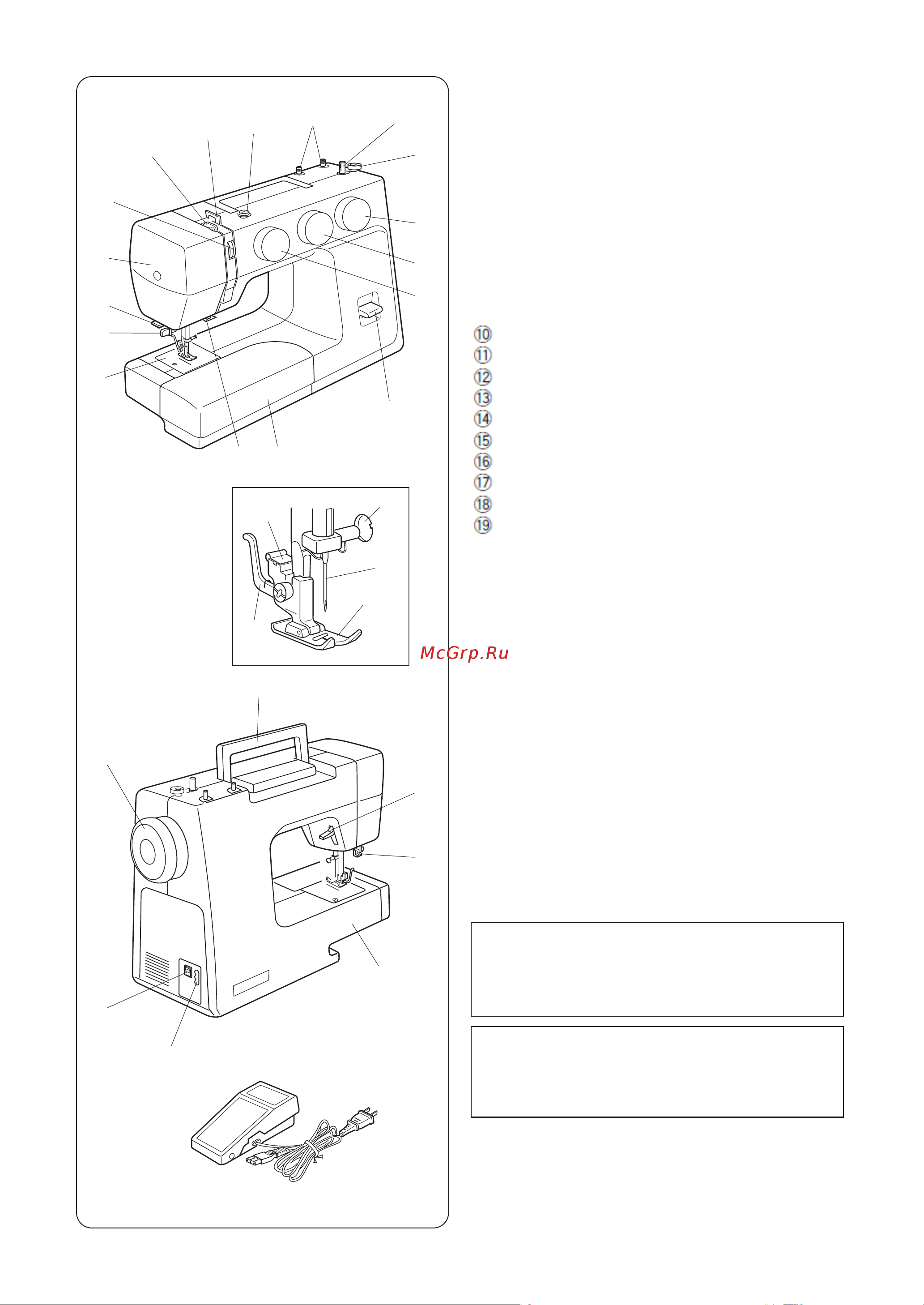 Janome SP903 Руководство по эксплуатации онлайн [4/40] 901532