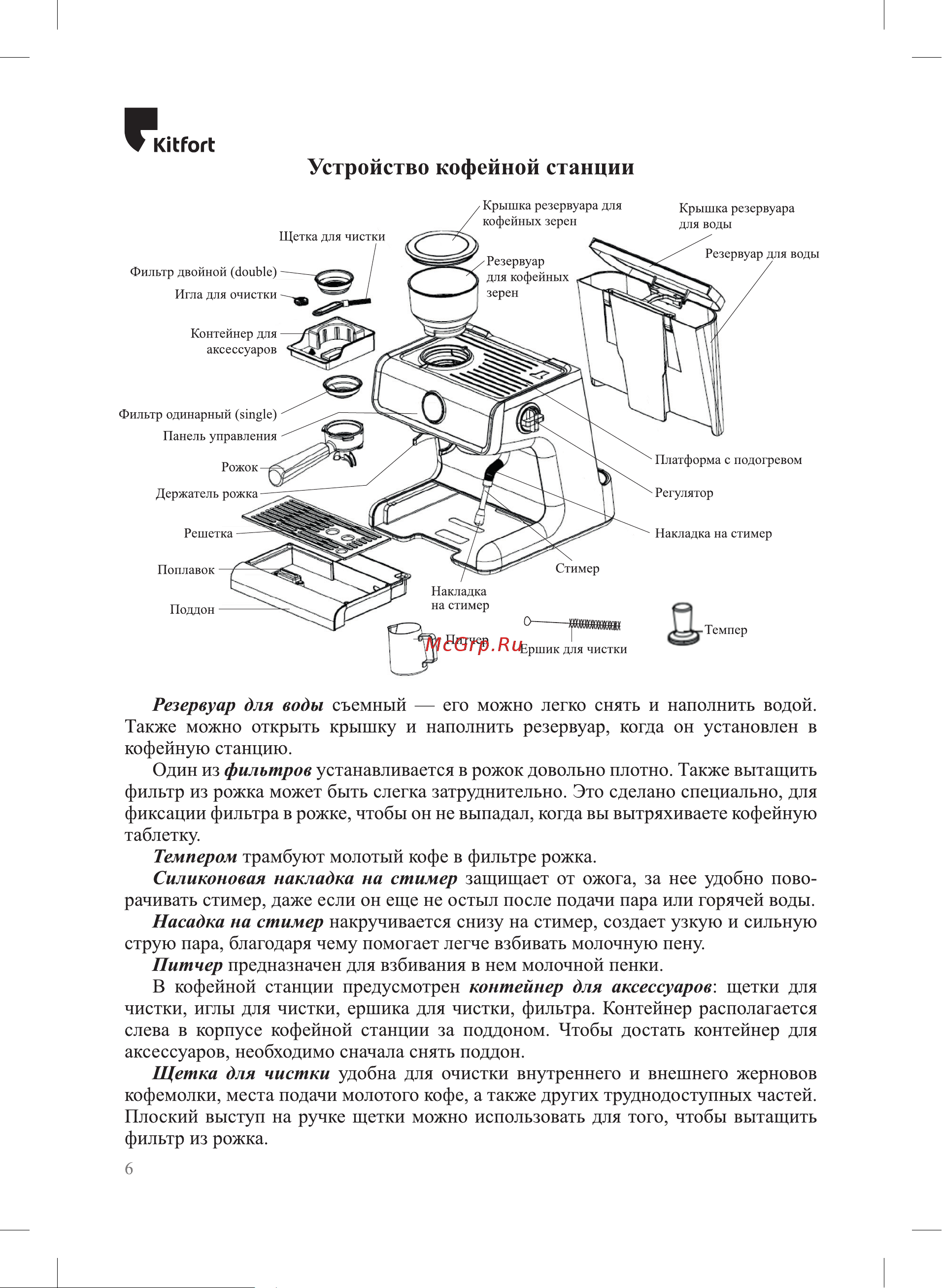 Kitfort КТ-7172 Руководство по эксплуатации онлайн [6/32] 901552