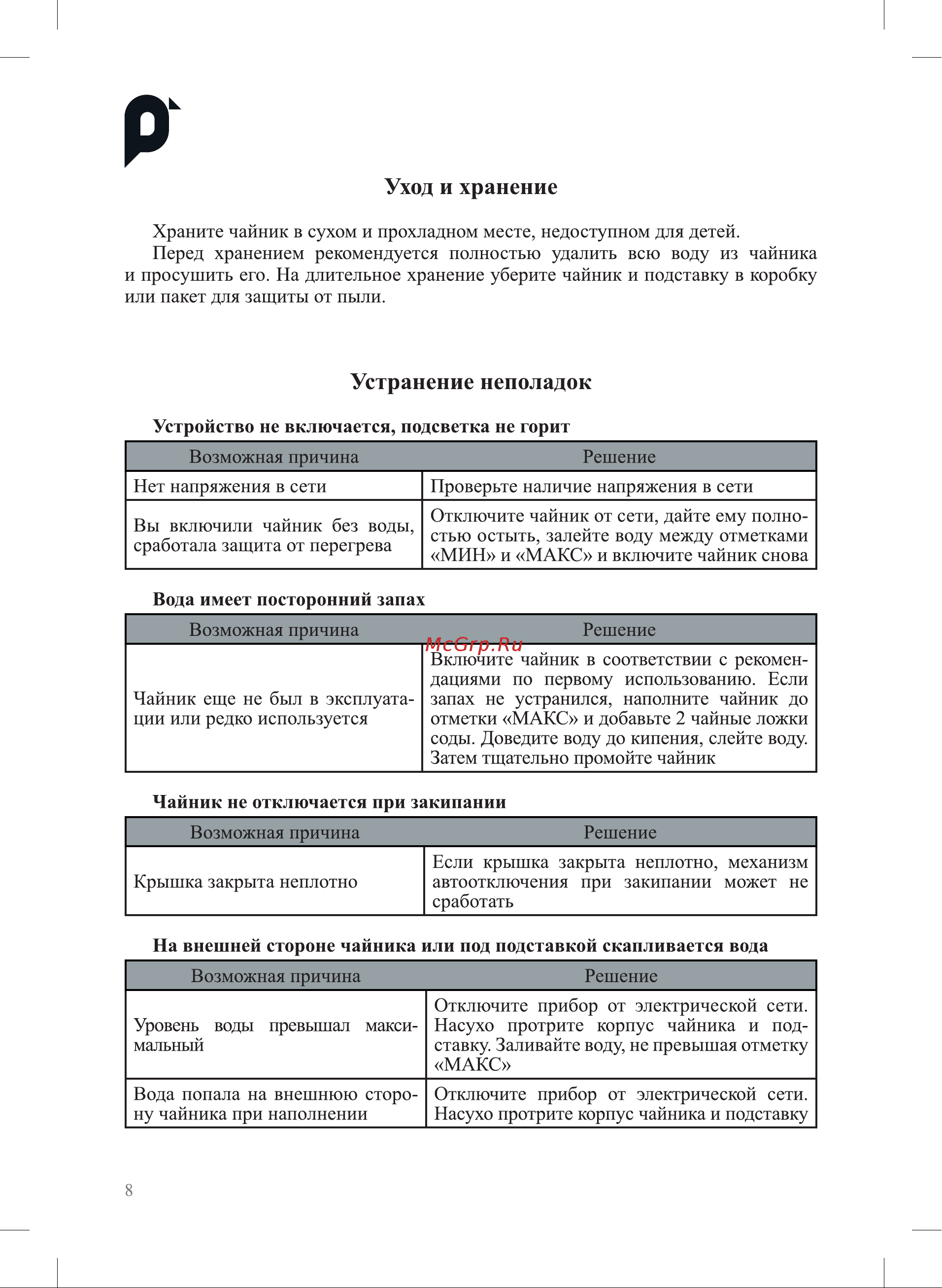 Kitfort КТ-6633 Руководство по эксплуатации онлайн [8/12] 901663