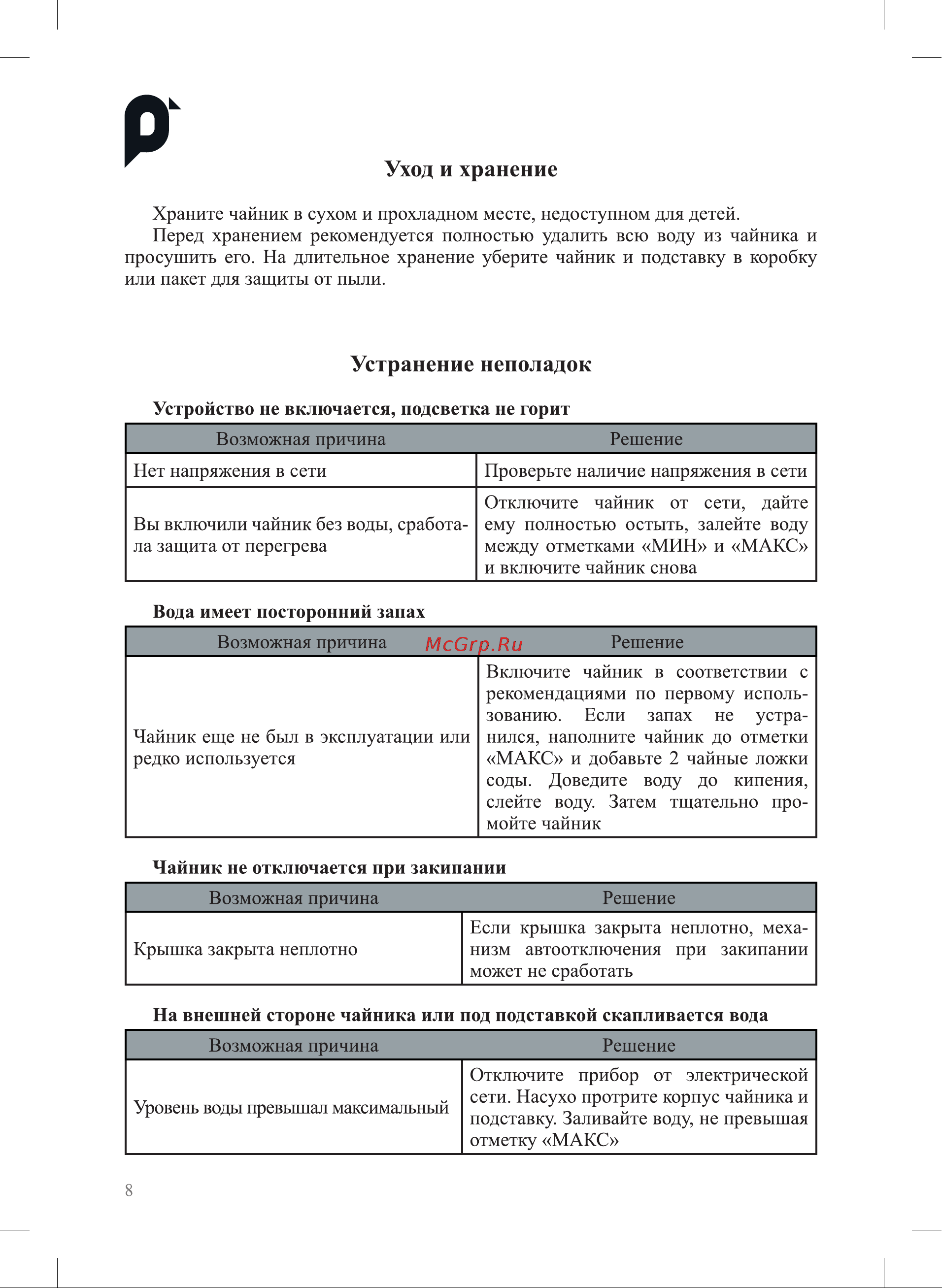 Kitfort КТ-6632 Руководство по эксплуатации онлайн [8/12] 901665