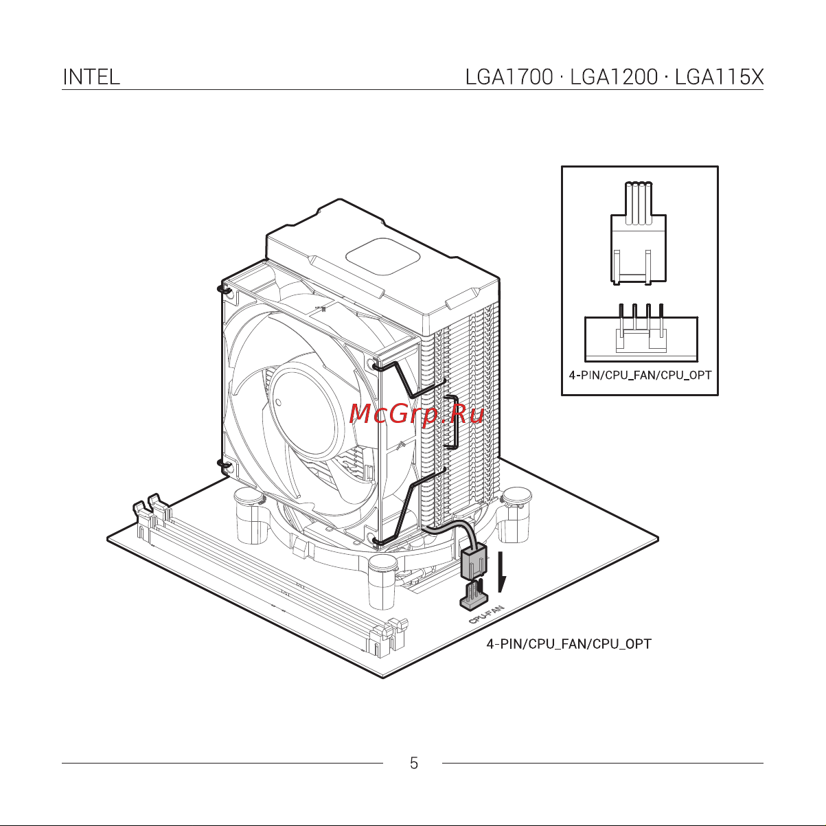 Deepcool AG300 DIGITAL BK Инструкция по установке онлайн [10/31] 901989