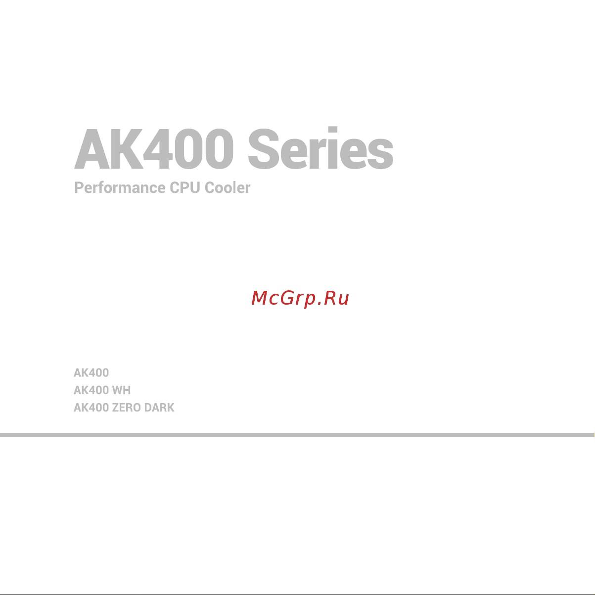 Deepcool AK400 ZERO DARK Инструкция по установке онлайн