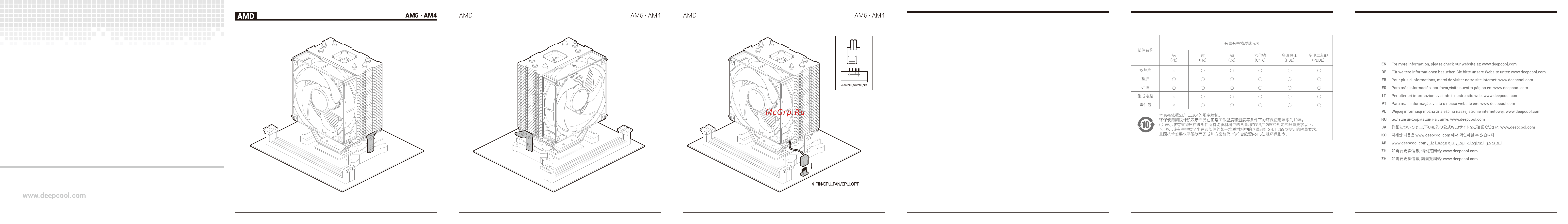 Deepcool AG300 Marrs Инструкция по установке онлайн [2/2] 902017
