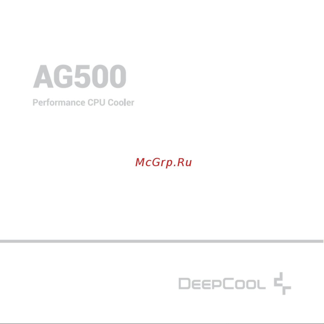 Deepcool AG500 Инструкция по установке онлайн
