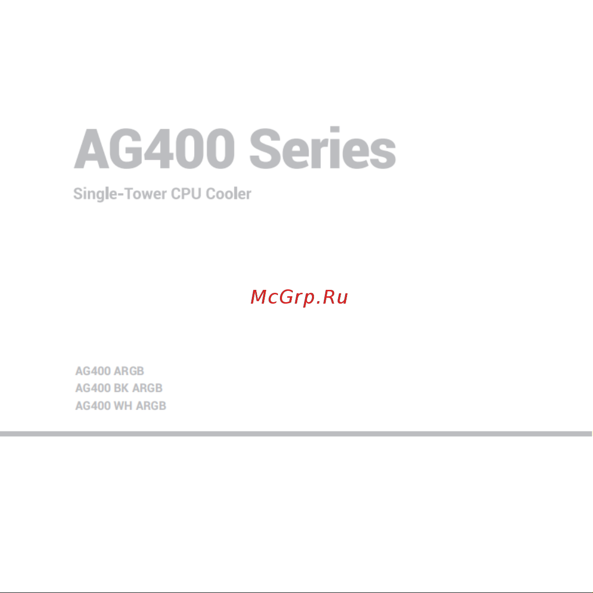 Deepcool AG400 BK ARGB Инструкция по установке онлайн