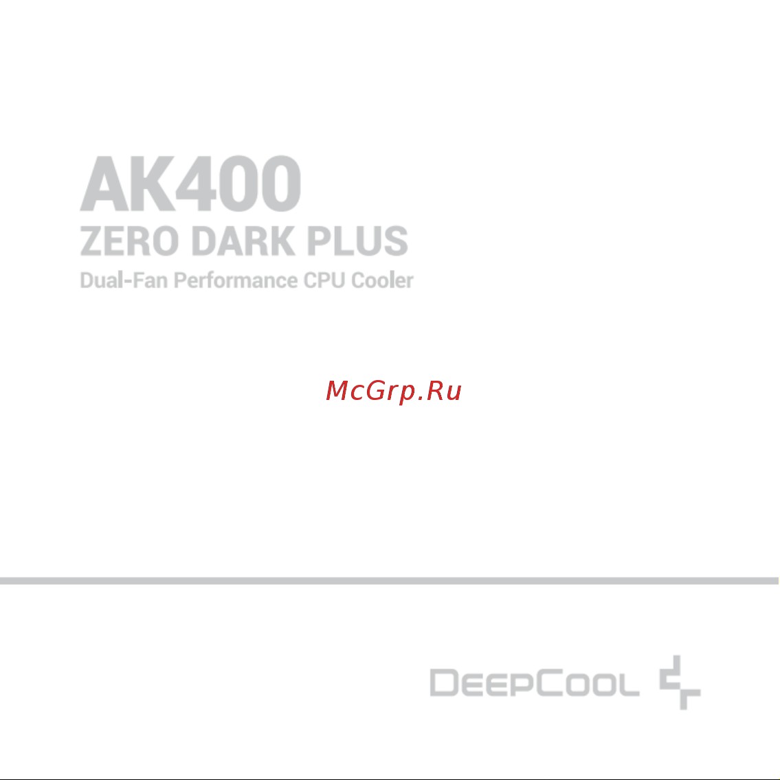 Deepcool AK400 ZERO DARK PLUS Инструкция по установке онлайн