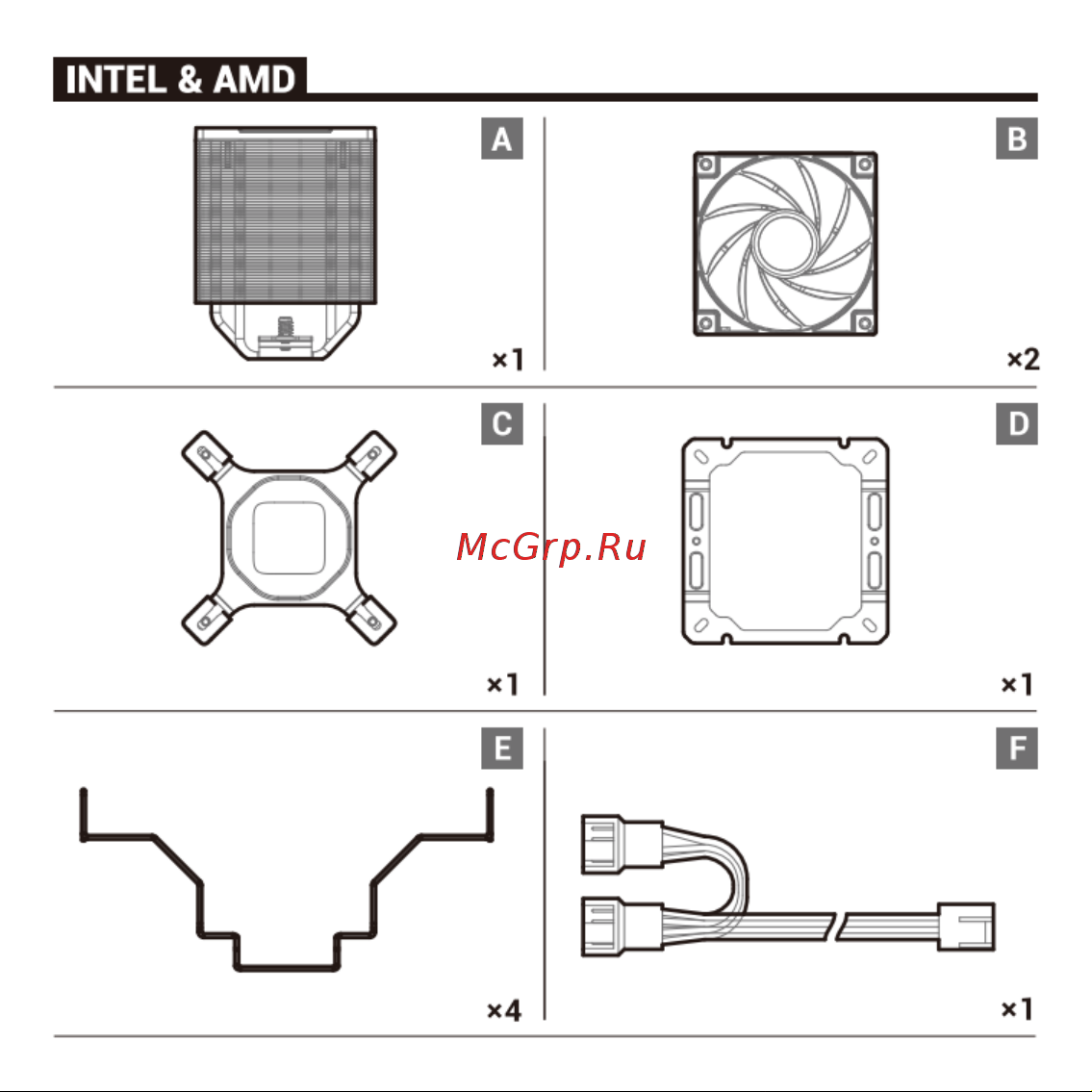 Deepcool AK400 ZERO DARK PLUS Инструкция по установке онлайн [3/36] 902028