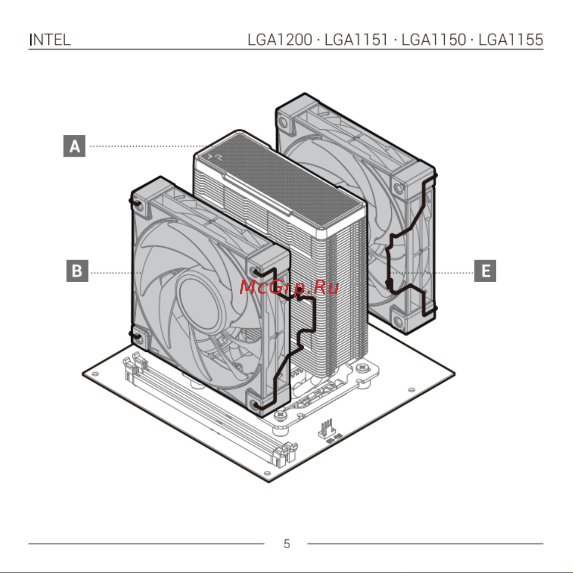 Deepcool AK400 ZERO DARK PLUS Инструкция по установке онлайн [9/36] 902028
