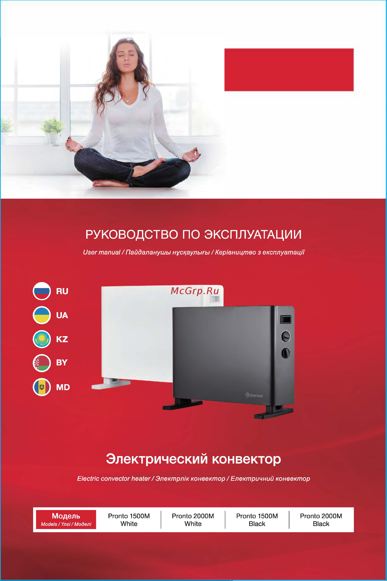 Thermex Pronto 2000M Black Руководство по эксплуатации онлайн