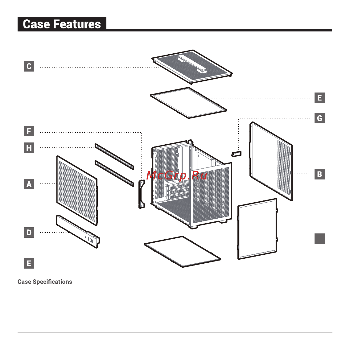 Deepcool CH160 MESH WH Инструкция по эксплуатации онлайн [3/32] 902034