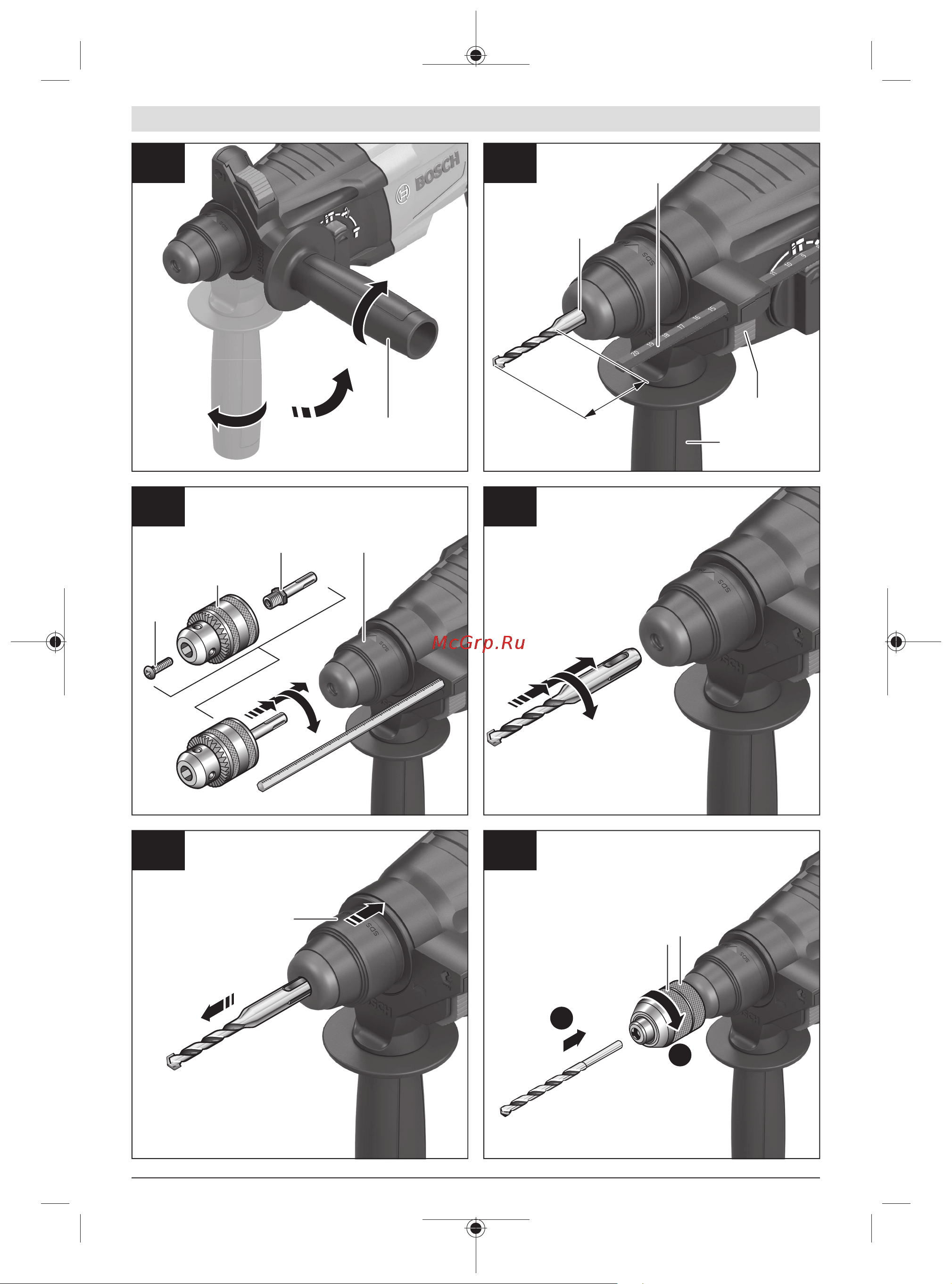 Bosch GBH 220 Руководство по эксплуатации онлайн [4/211] 783252