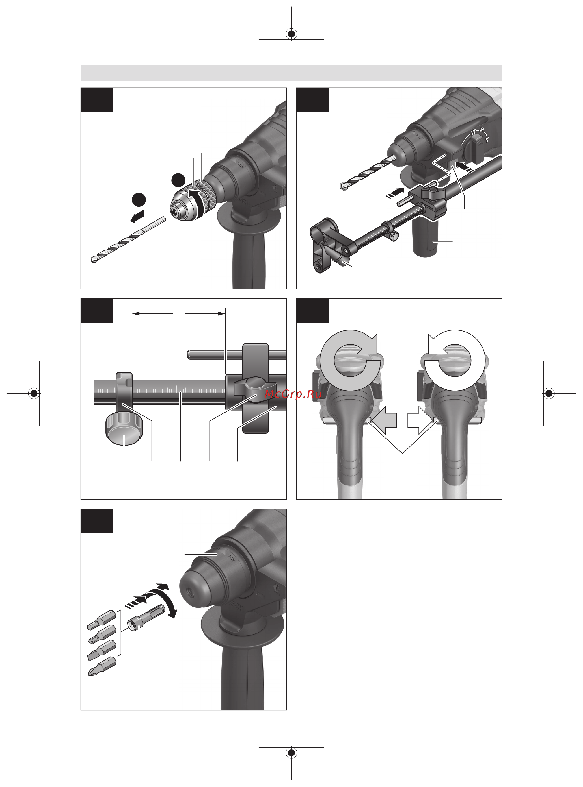 Bosch GBH 220 Руководство по эксплуатации онлайн [5/211] 783252
